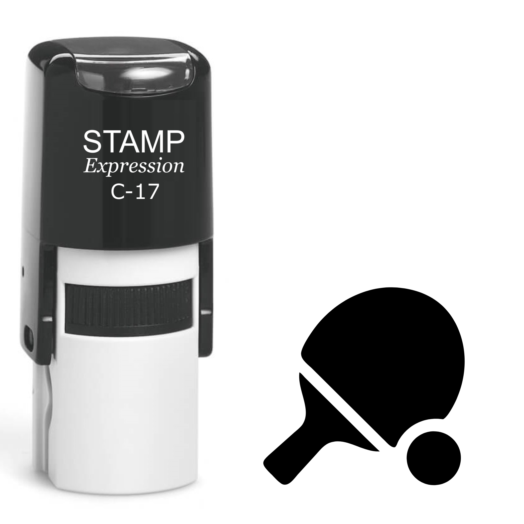 Ping Pong Table Tennis Paddle Self Inking Rubber Stamp (SH-62397)
