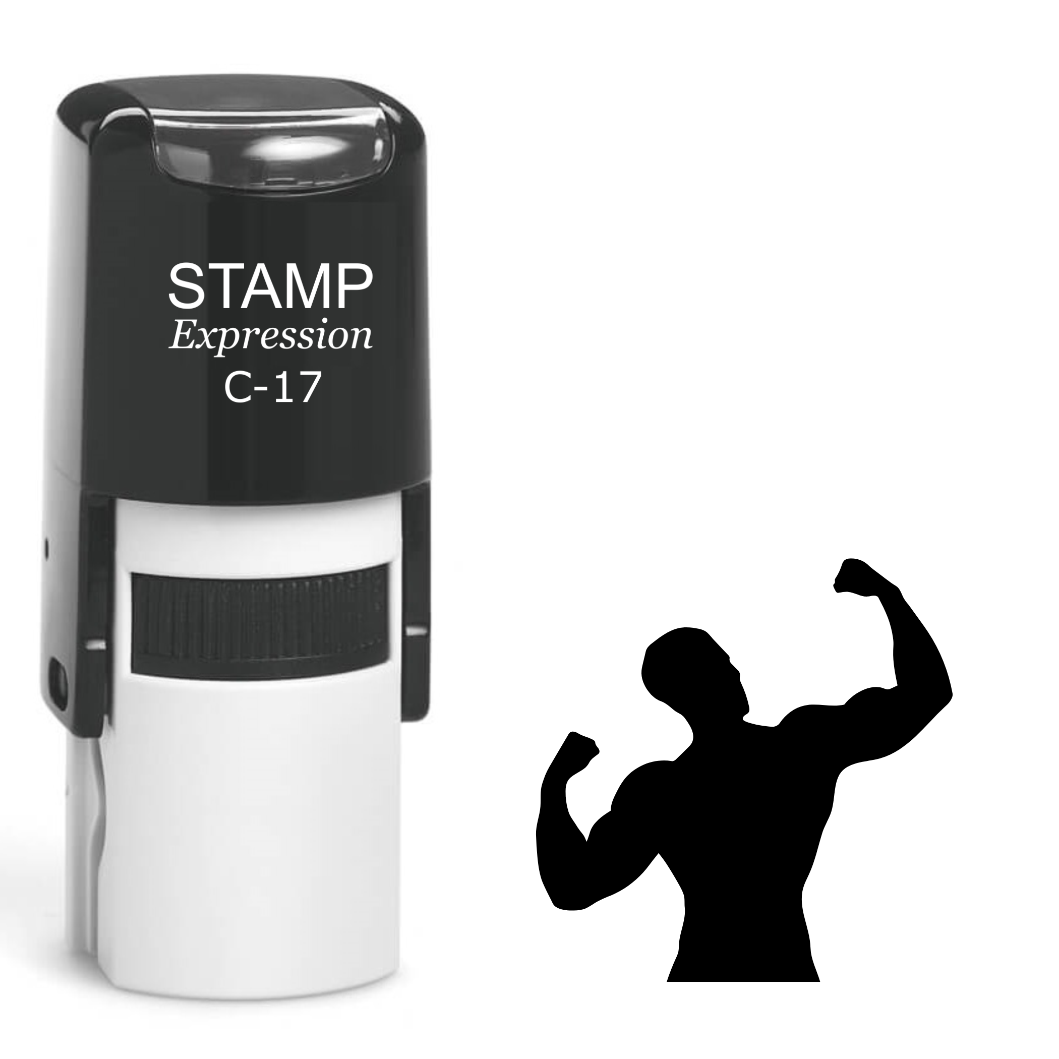 Muscle Man Self Inking Rubber Stamp (SH-62451)