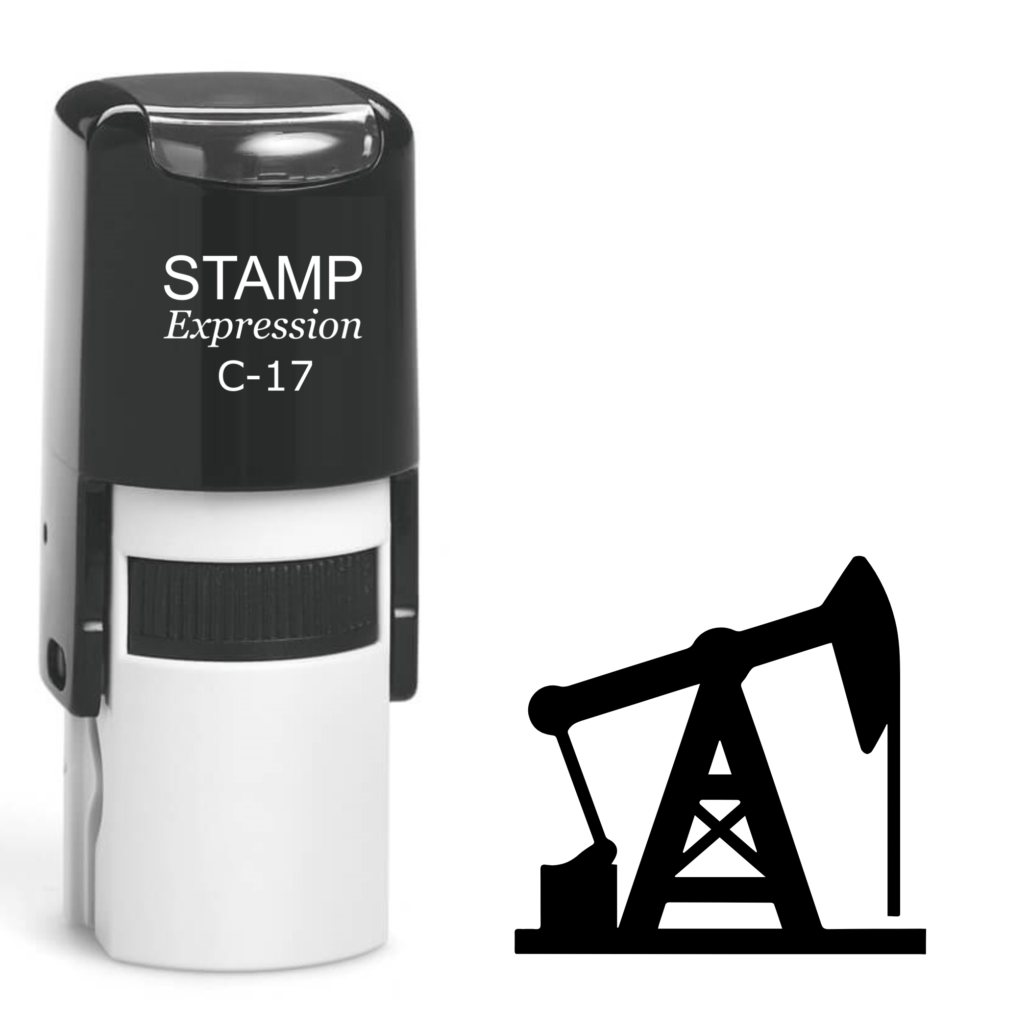 Oil Rig Self Inking Rubber Stamp (SH-62462)