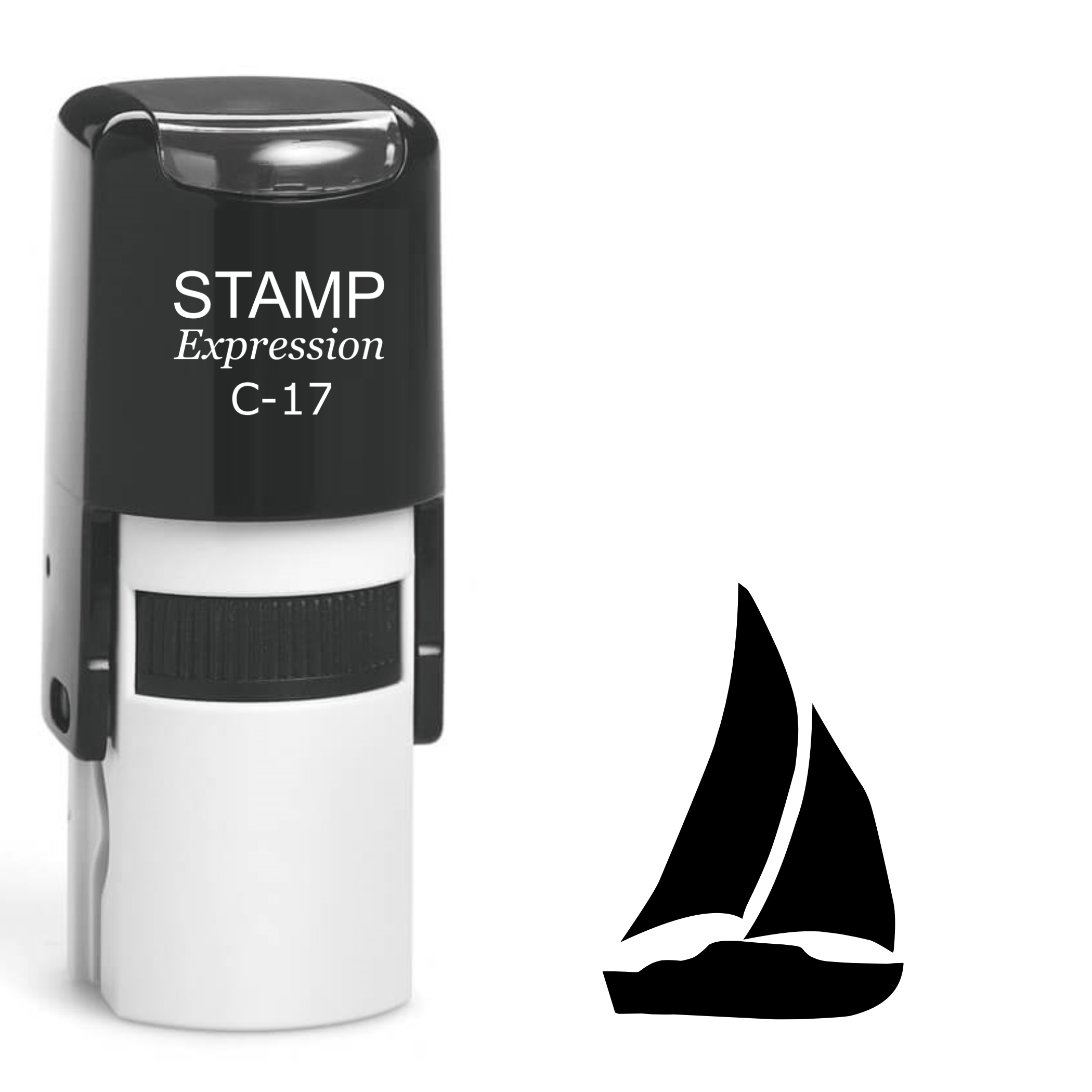 Sailboat Self Inking Rubber Stamp (SH-62486)