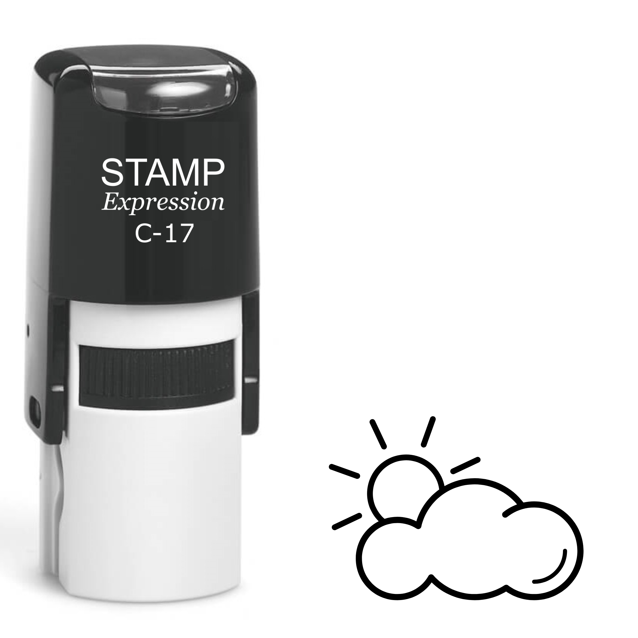 Clouds and Sun Self Inking Rubber Stamp (SH-62507)