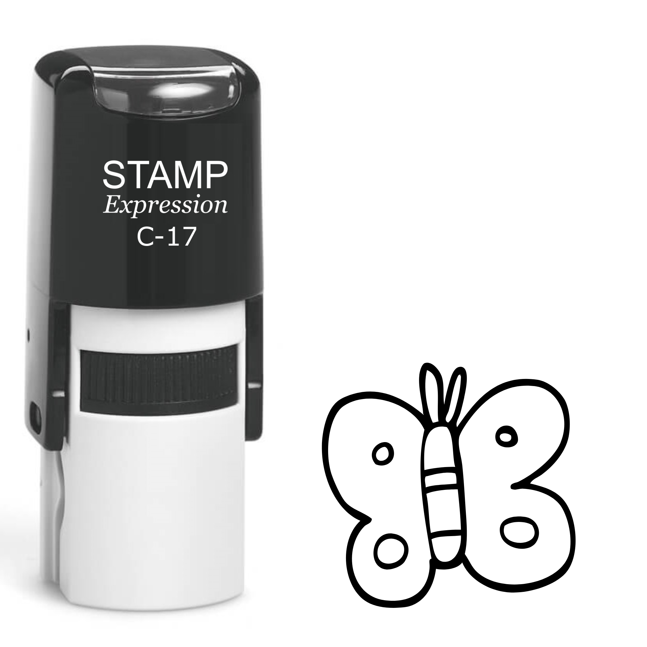 Butterfly Self Inking Rubber Stamp (SH-62508)