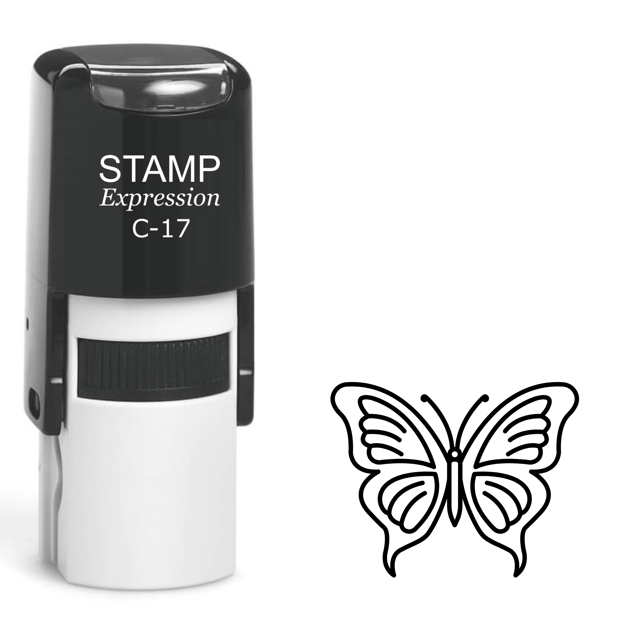 Butterfly Self Inking Rubber Stamp (SH-62523)