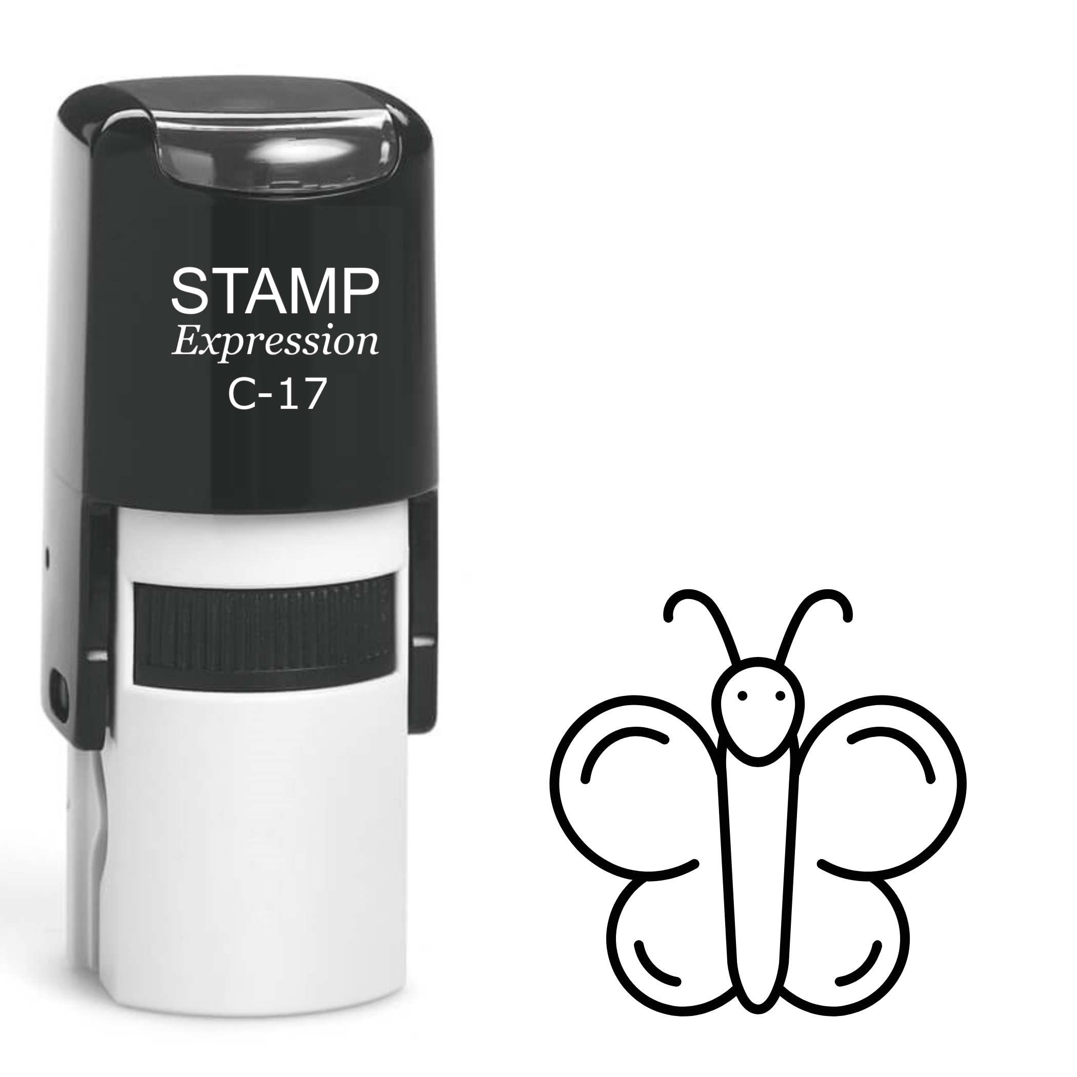 Butterfly Self Inking Rubber Stamp (SH-62525)
