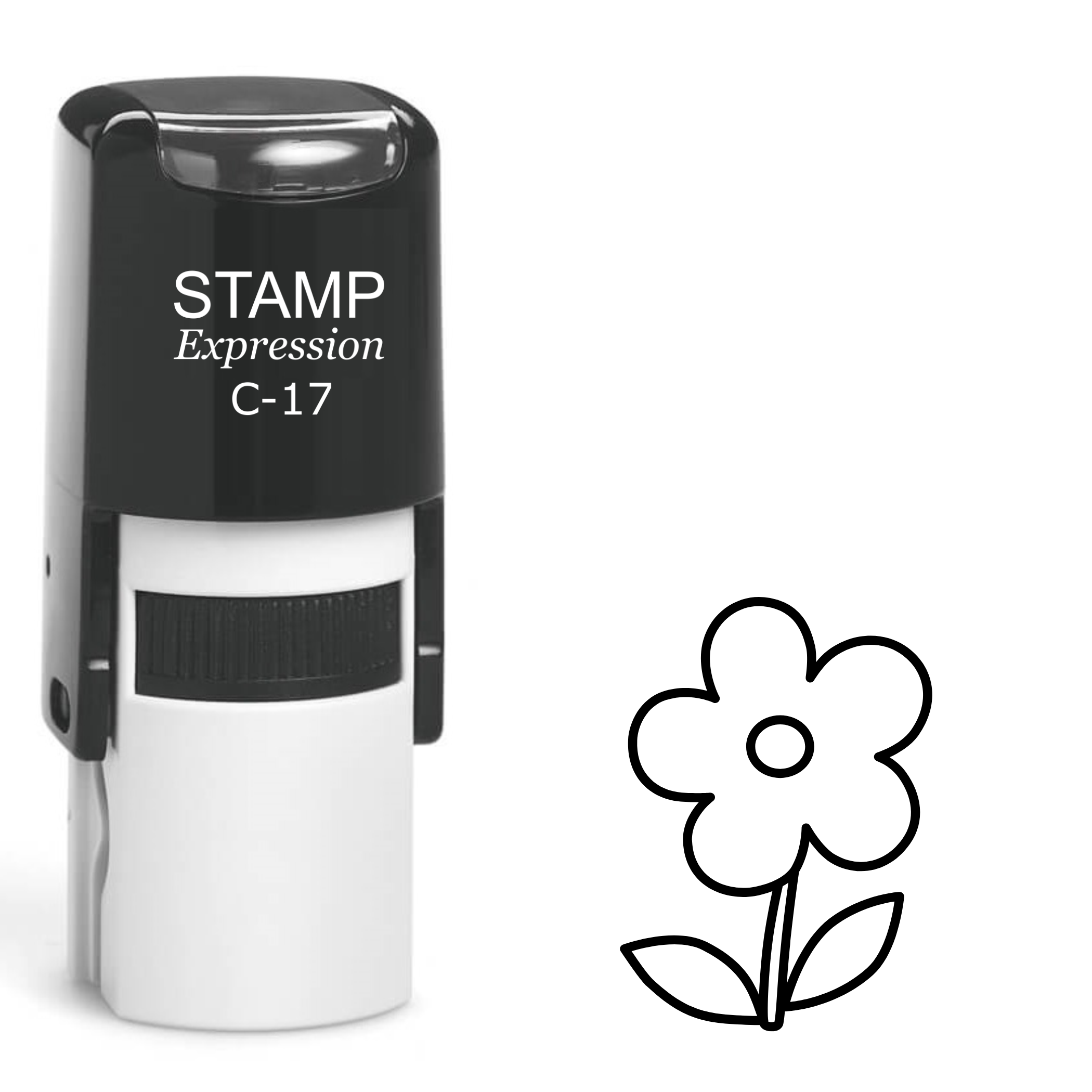 Flower Self Inking Rubber Stamp (SH-62526)