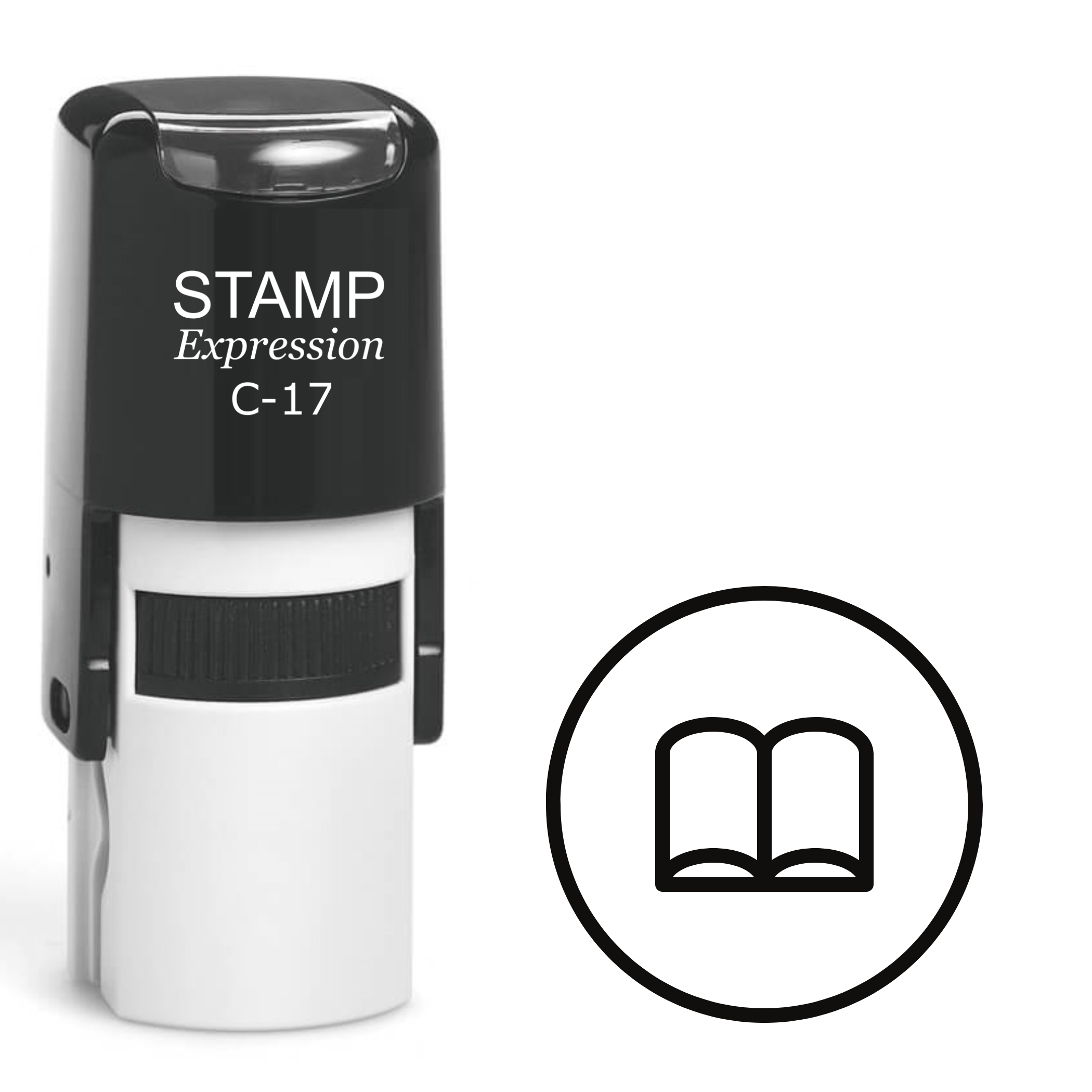 Book Self Inking Rubber Stamp (SH-62542)