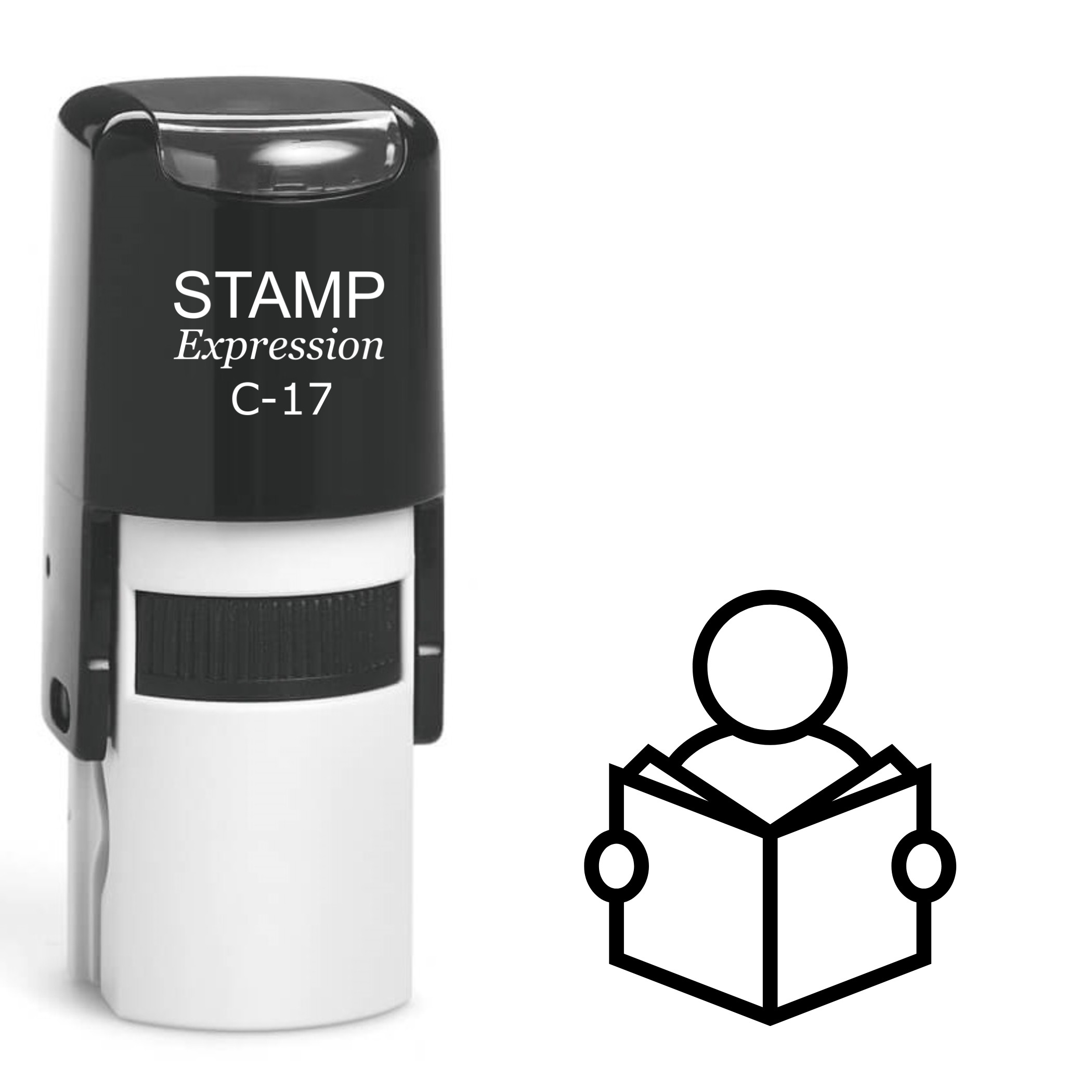 Reading Book Self Inking Rubber Stamp (SH-62544)