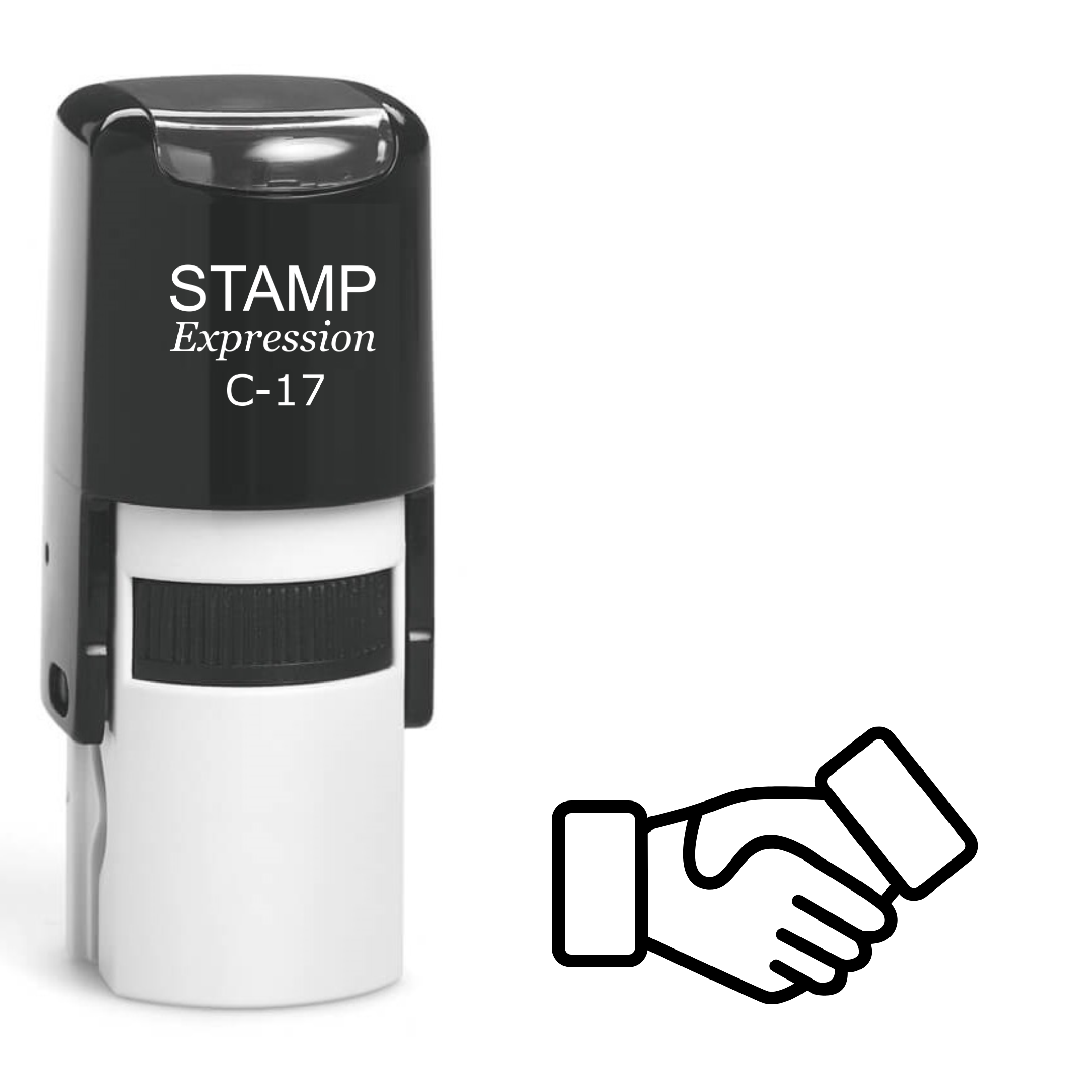 Handshake Self Inking Rubber Stamp (SH-62547)
