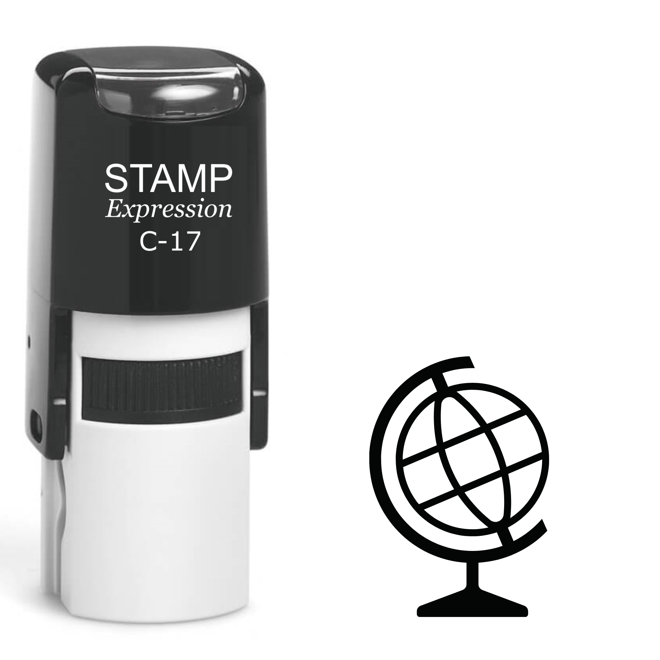 Globe Self Inking Rubber Stamp (SH-62549)