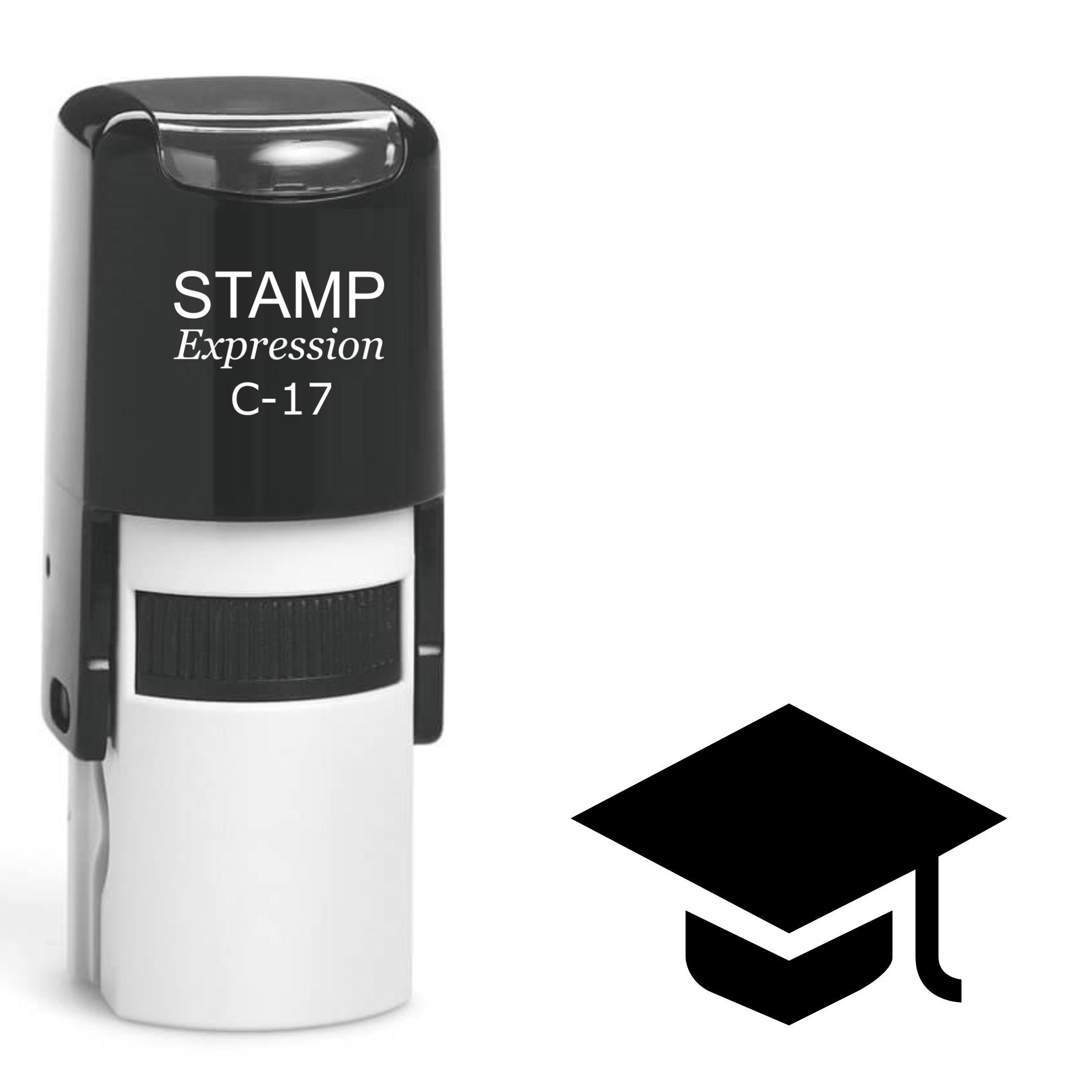 Graduation Cap Self Inking Rubber Stamp (SH-62551)