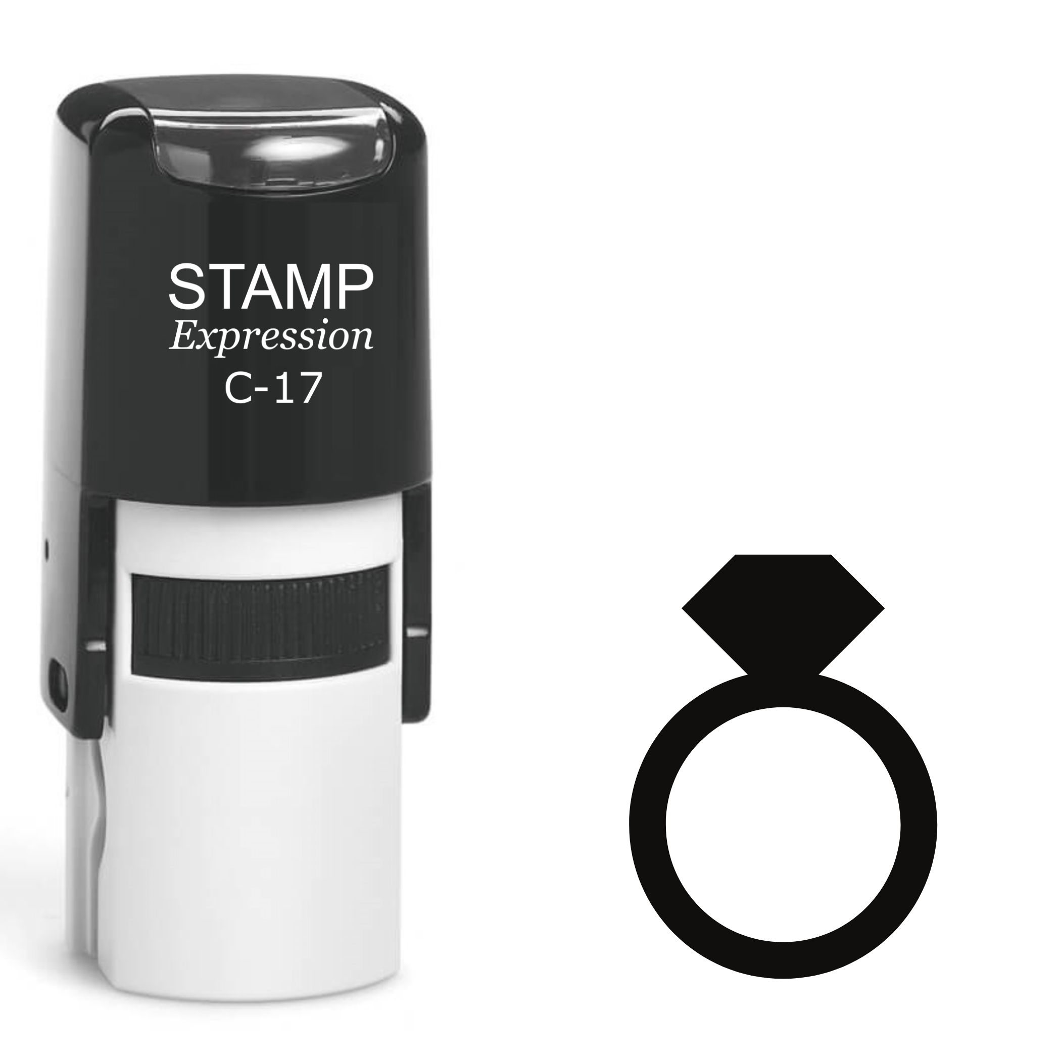 Engagement Ring Self Inking Rubber Stamp (SH-62574)