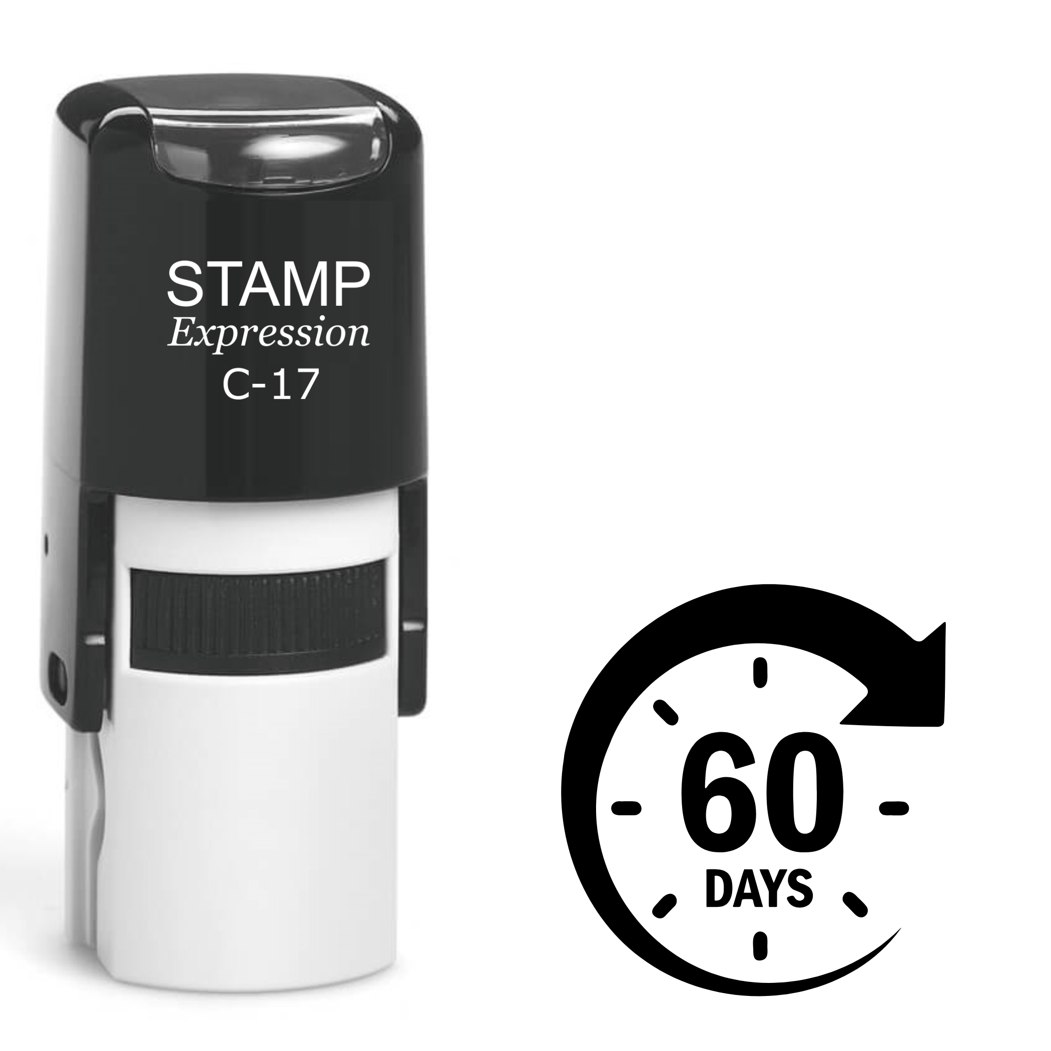 60 Days Self Inking Rubber Stamp (SH-62582)