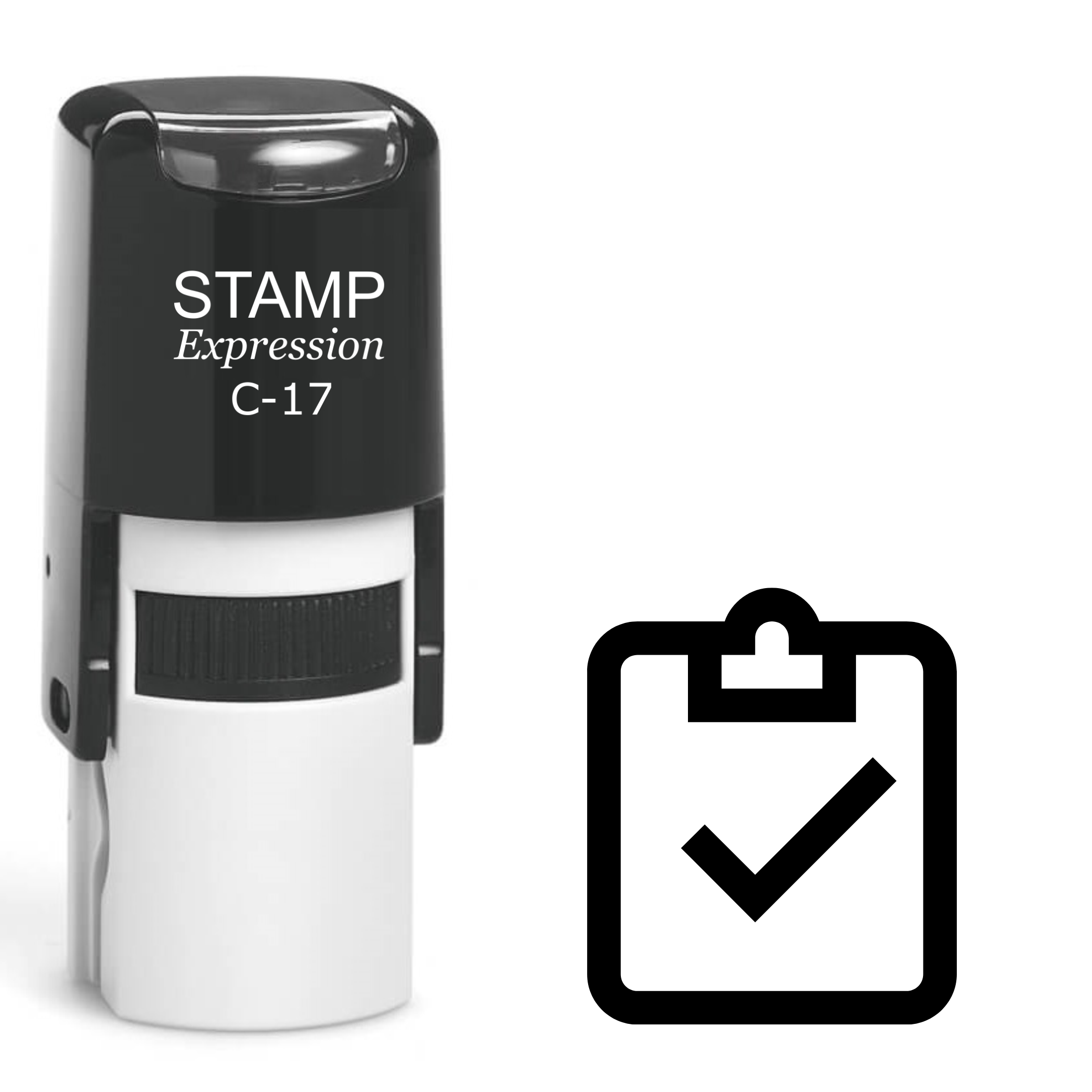 Checkboard Self Inking Rubber Stamp (SH-62592)