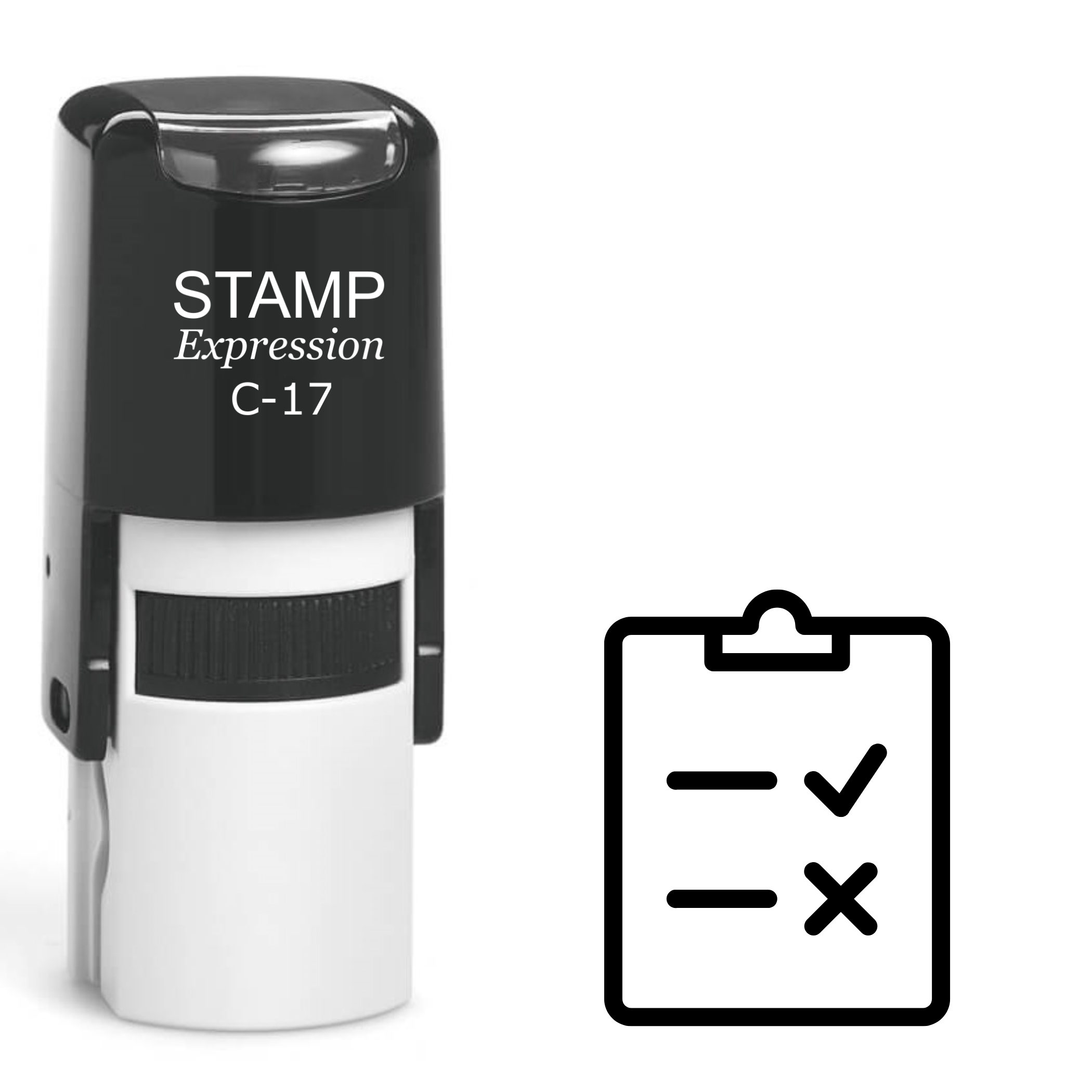 Yes No Checkboard Self Inking Rubber Stamp (SH-62602)