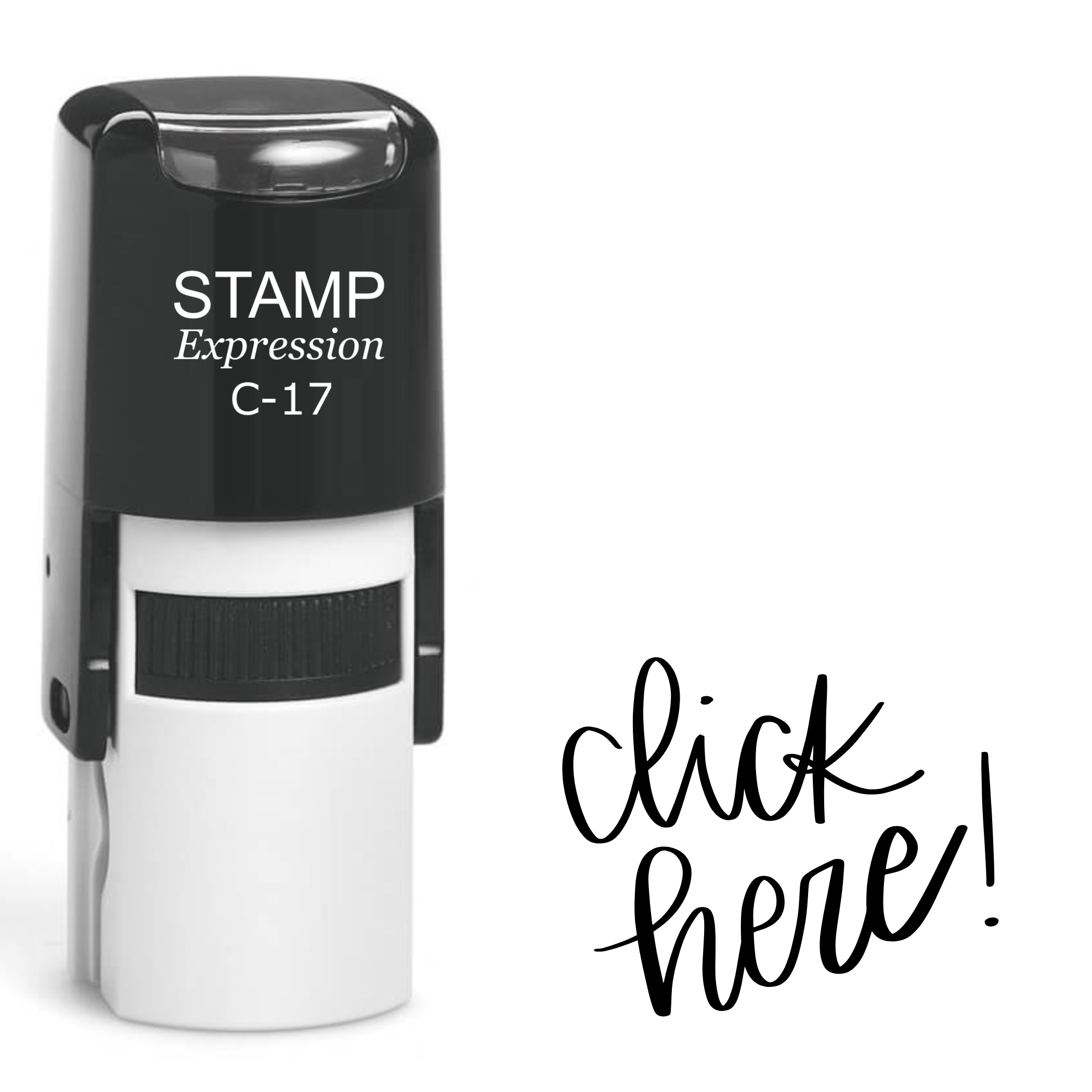 Click Here Self Inking Rubber Stamp (SH-62604)