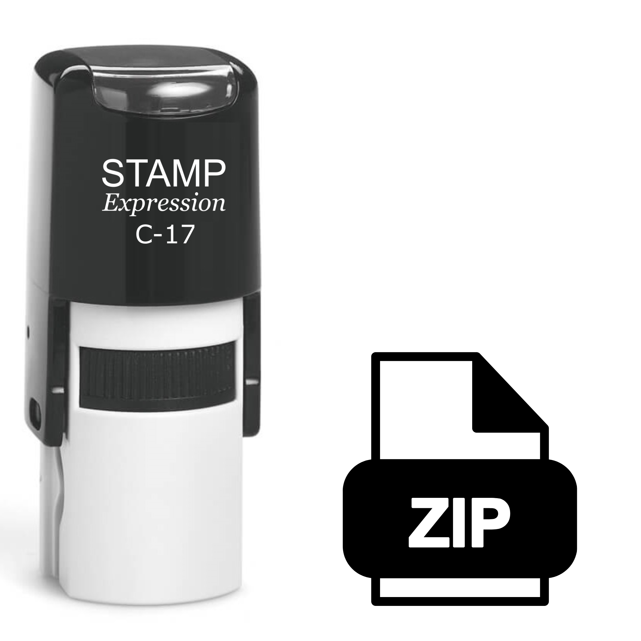 ZIP Icon Self Inking Rubber Stamp (SH-62609)
