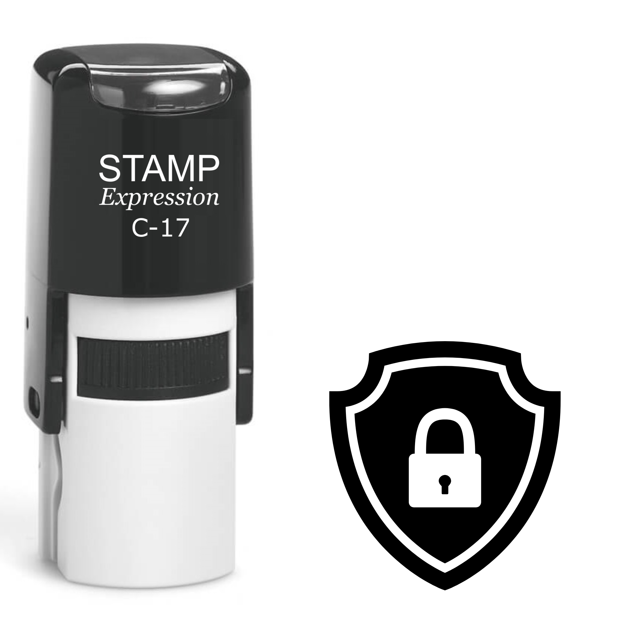 Lock Safe Self Inking Rubber Stamp (SH-62623)