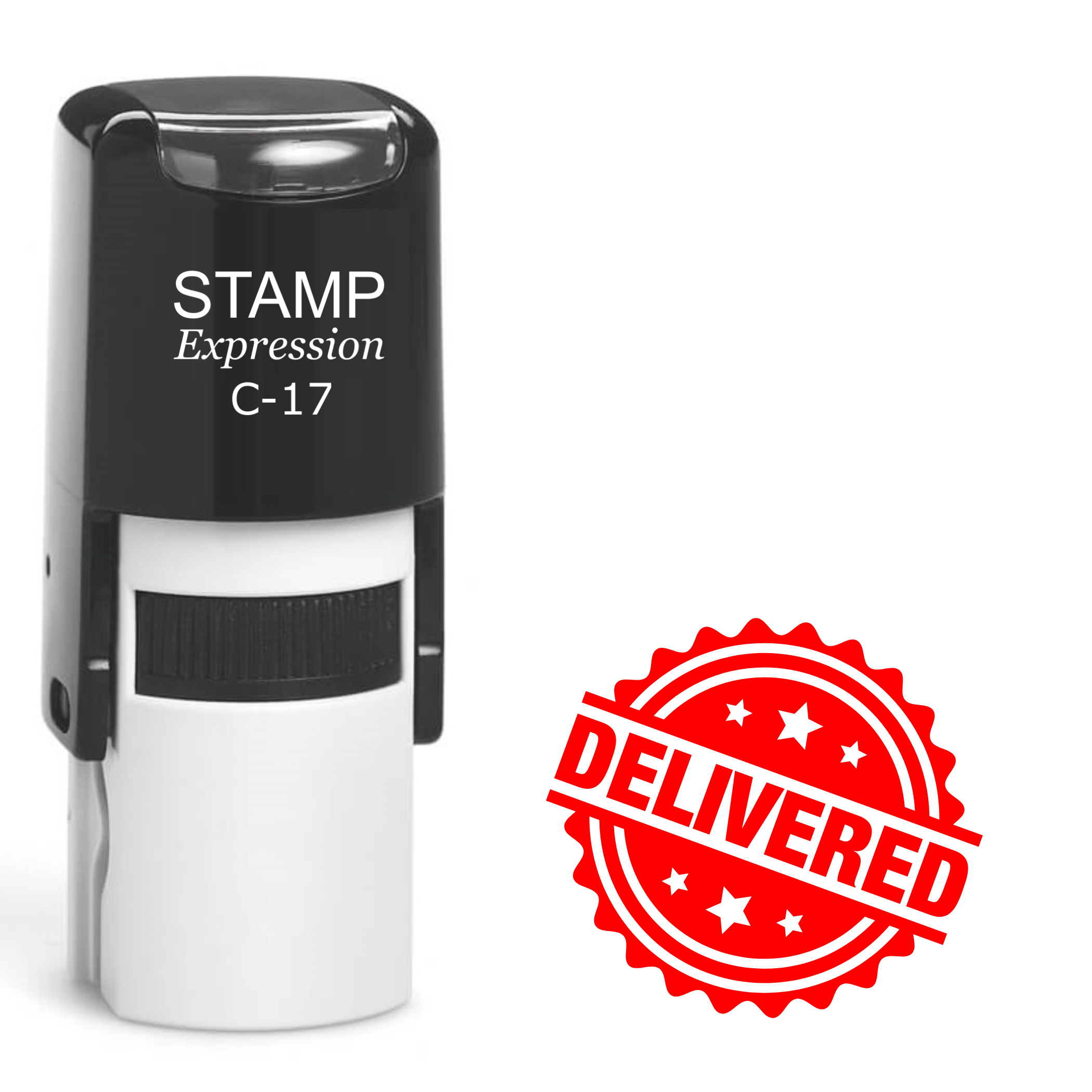 Delivered Self Inking Rubber Stamp (SH-62640)