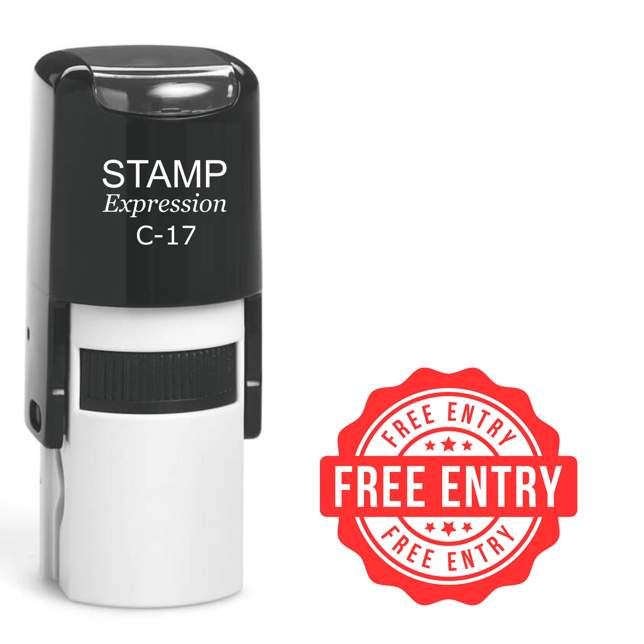 Free Entry Self Inking Rubber Stamp (SH-62642)
