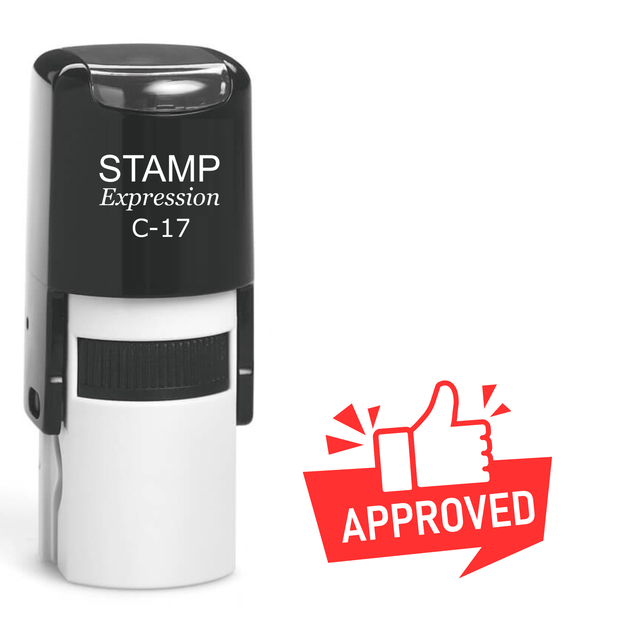 Approved Thumbs Up Self Inking Rubber Stamp (SH-62652)