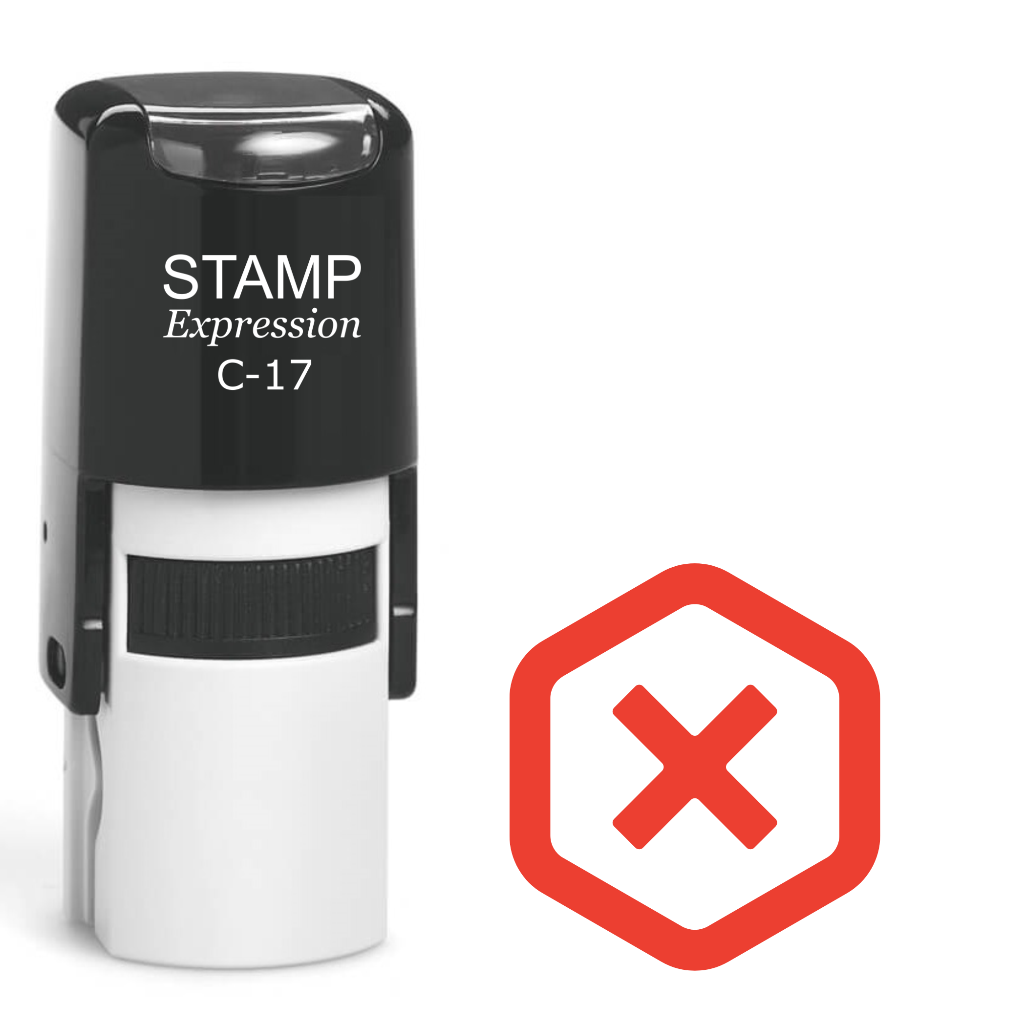 X Mark Self Inking Rubber Stamp (SH-62657)