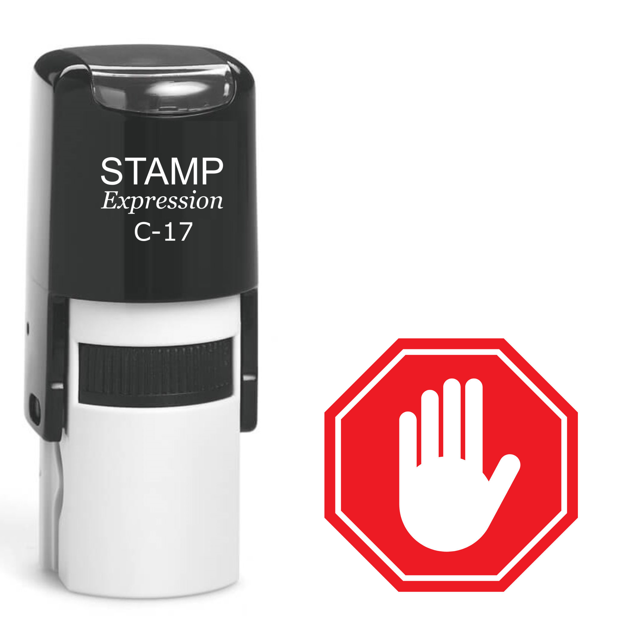 No Hand Symbol Self Inking Rubber Stamp (SH-62662)