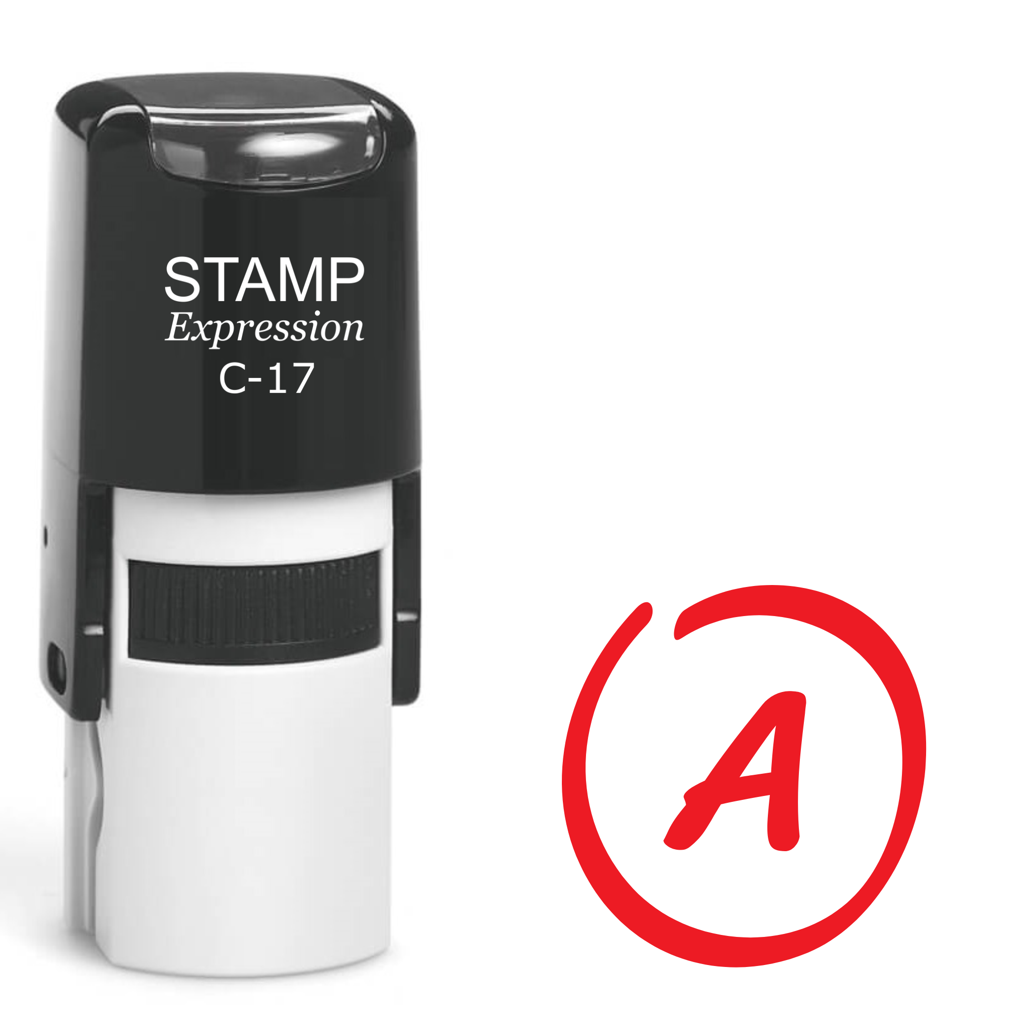 A Grade in the Circle Self Inking Rubber Stamp (SH-62685)