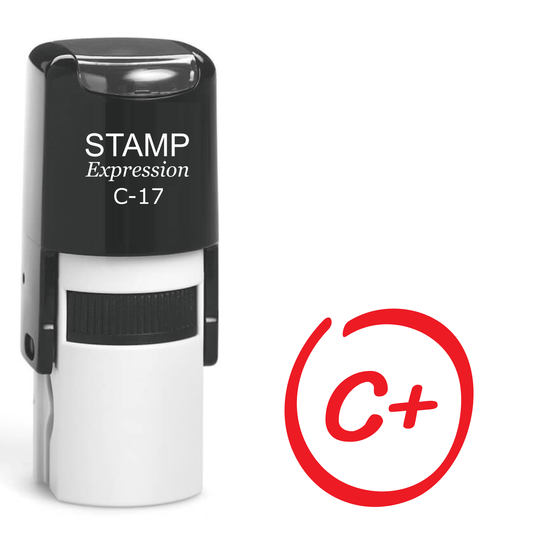 C Plus Grade in the Circle Self Inking Rubber Stamp (SH-62688)