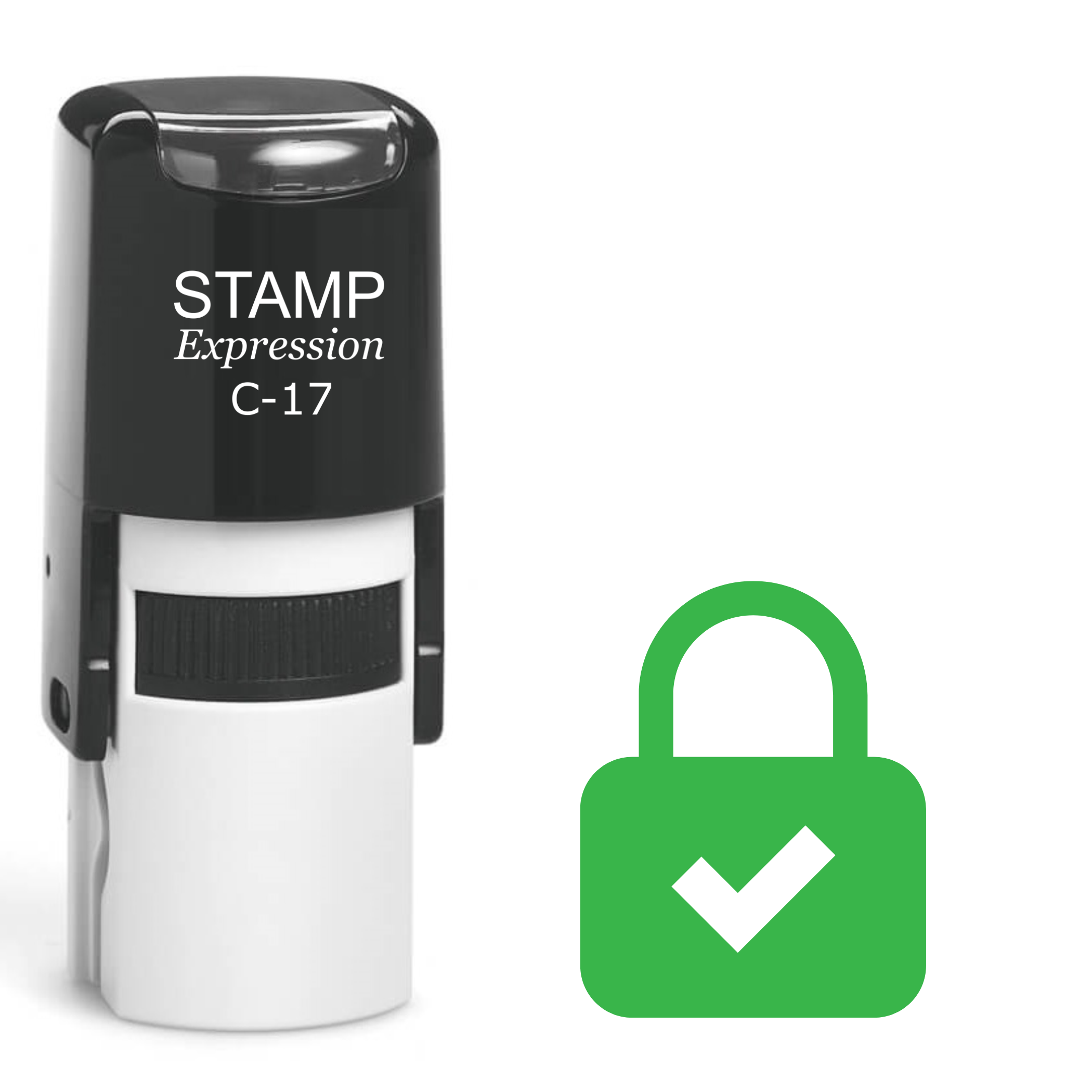 Safe Lock Self Inking Rubber Stamp (SH-62699)