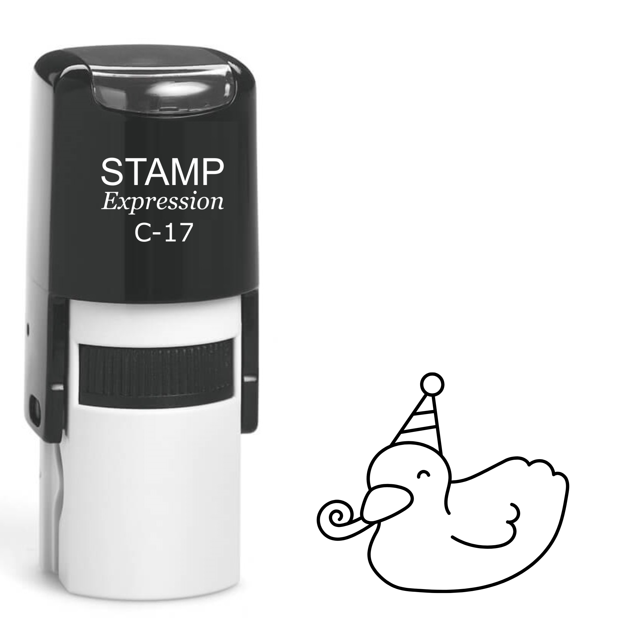 Birthday party rubber duck Self Inking Rubber Stamp (SH-62740)