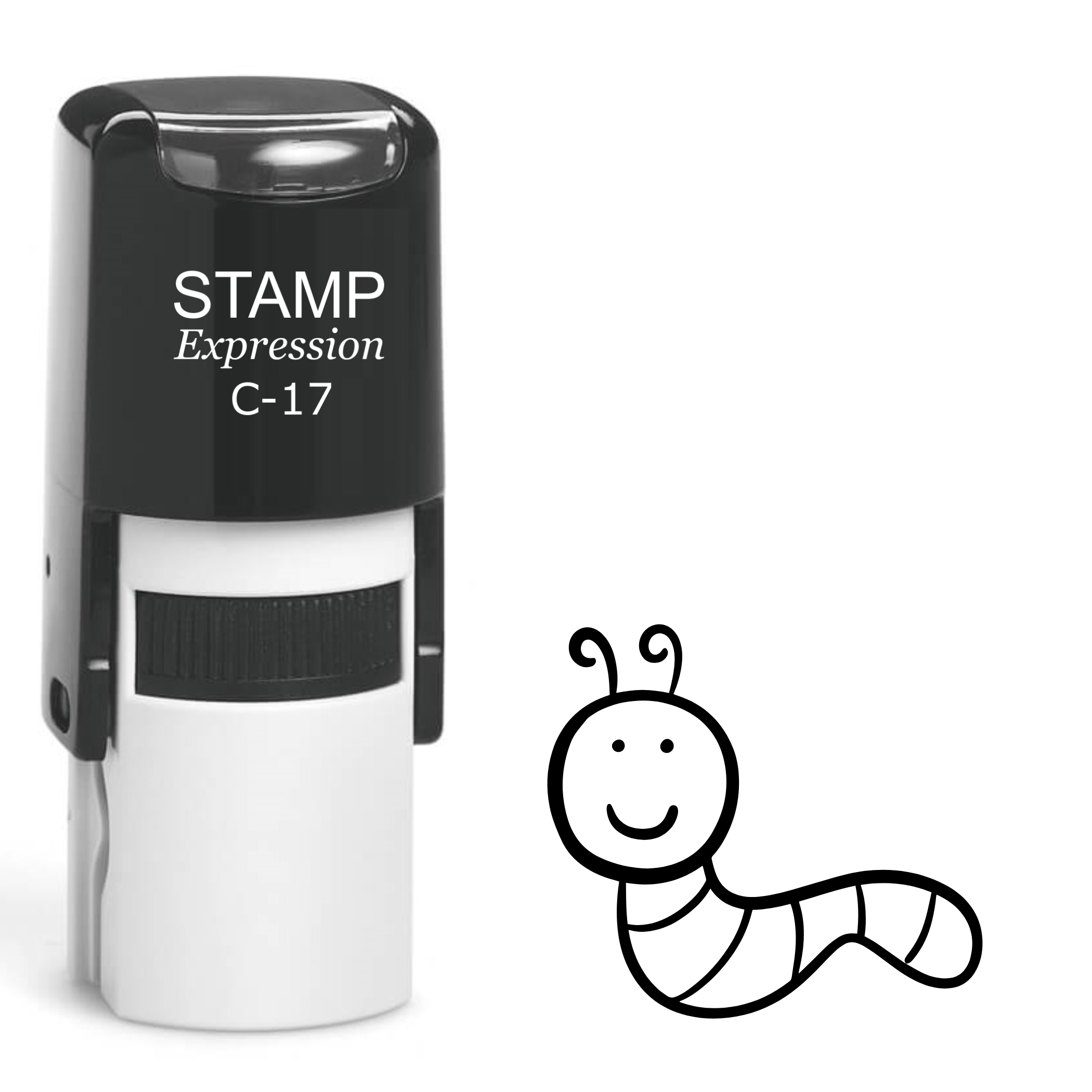 Cute baby worm Self Inking Rubber Stamp (SH-62752)