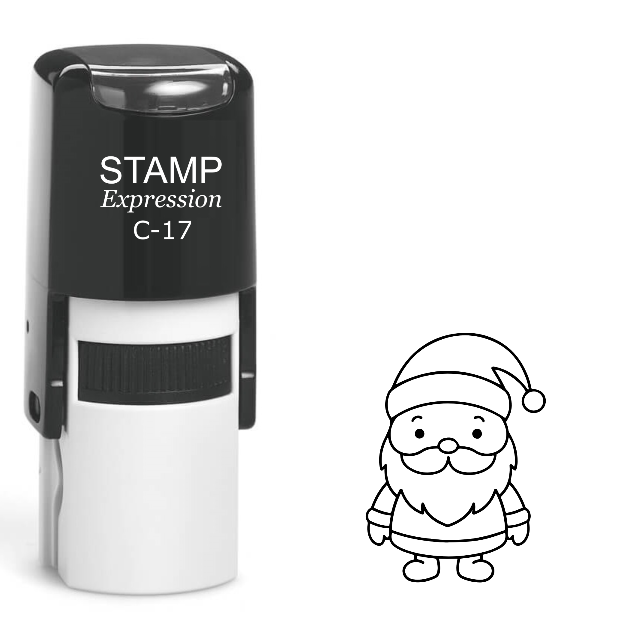 Cute little Santa Christmas Self Inking Rubber Stamp (SH-62758)