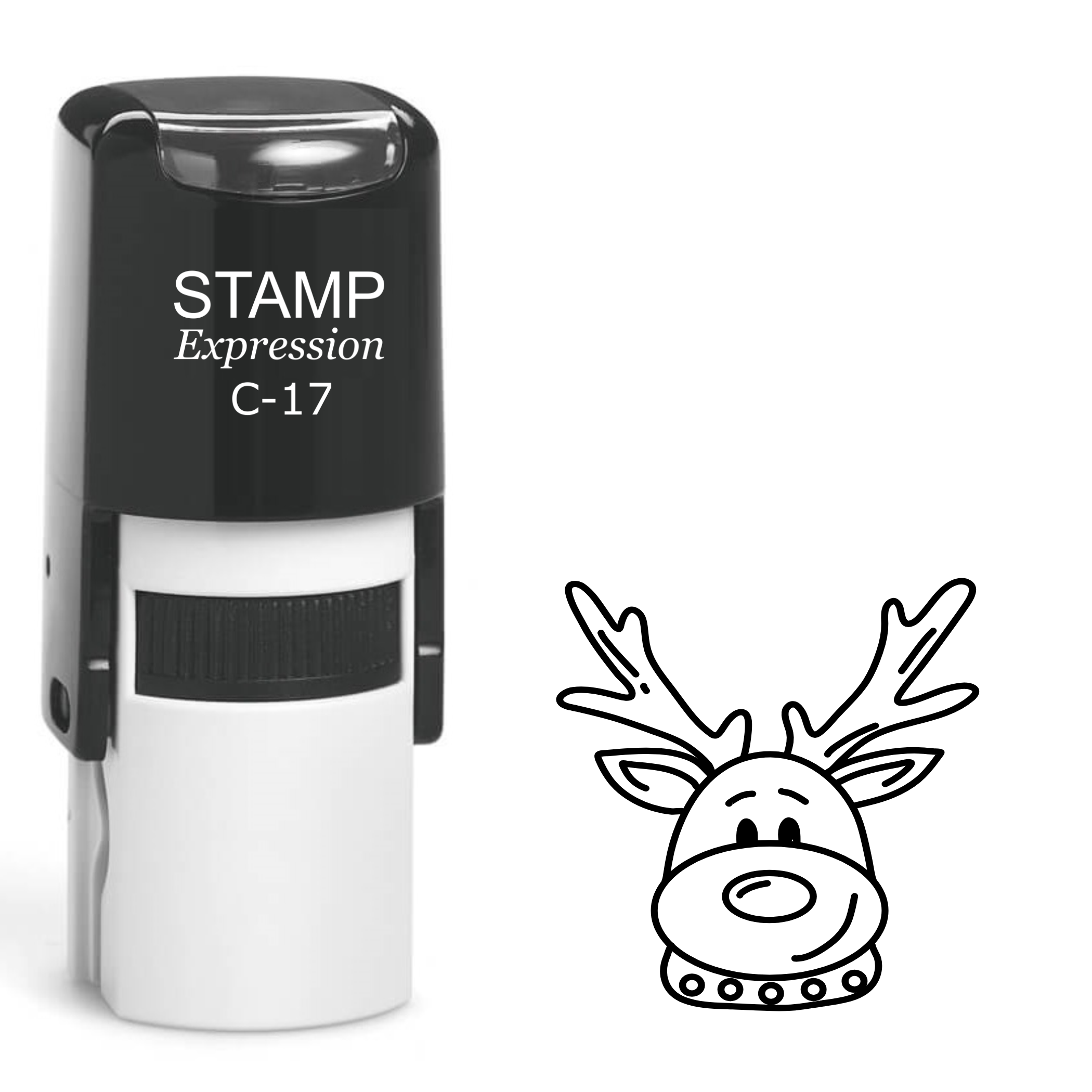 Cute reindeer Christmas Self Inking Rubber Stamp (SH-62759)