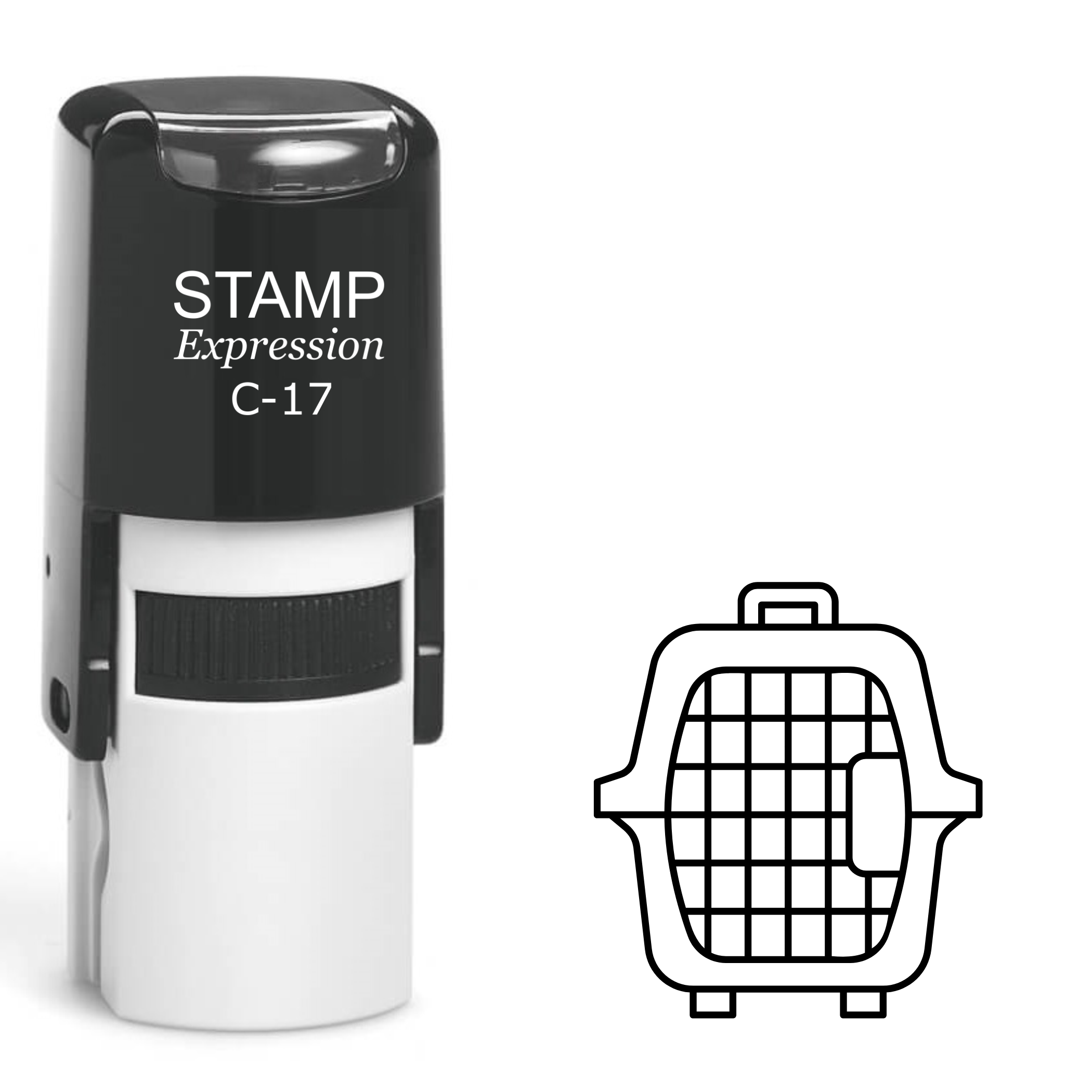 Pet Carrier Veterinary clinic Self Inking Rubber Stamp (SH-62796)