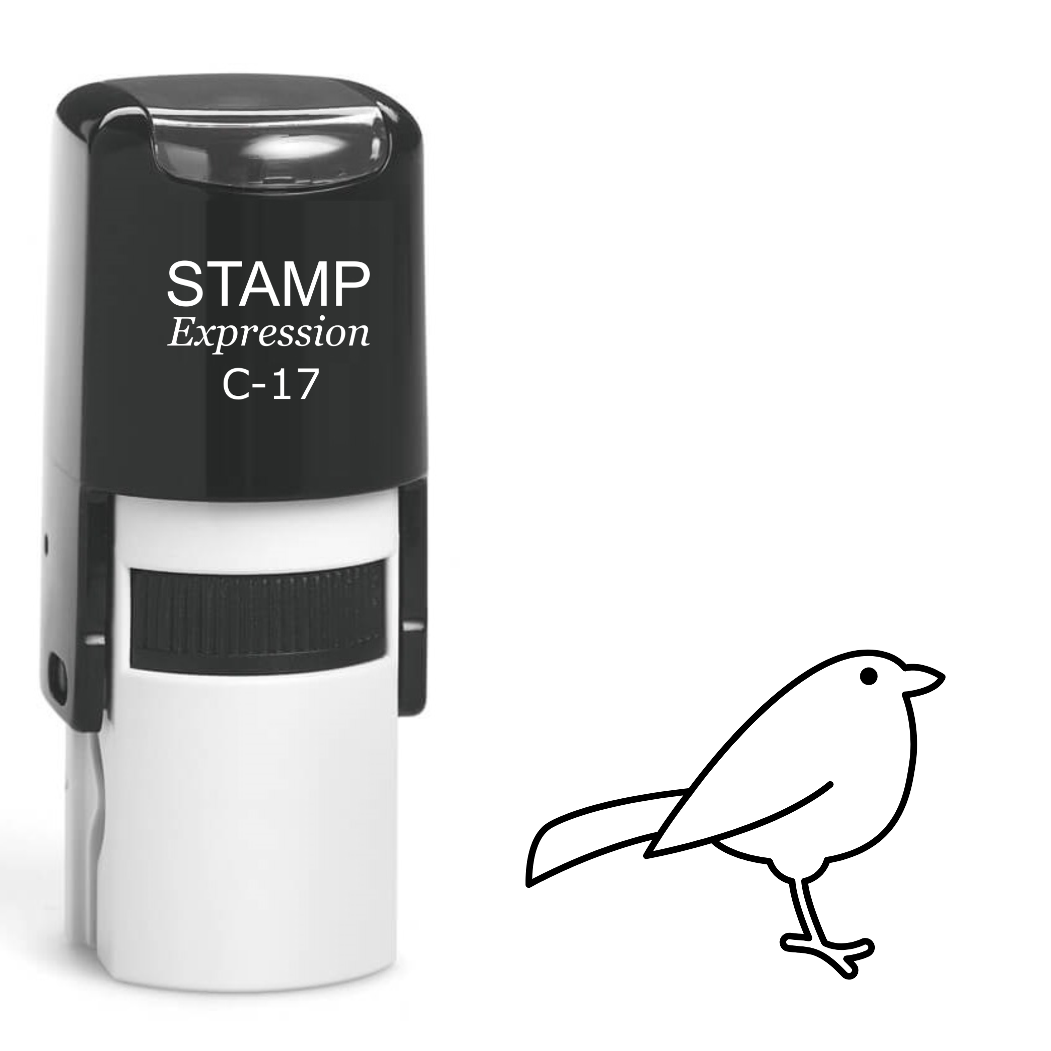 Cute little bird outline Self Inking Rubber Stamp (SH-62812)