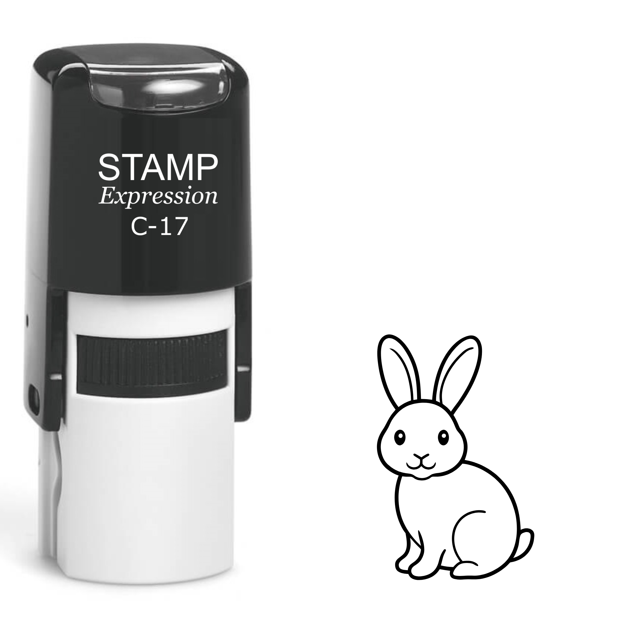 Cute baby bunny Easter Self Inking Rubber Stamp (SH-62820)