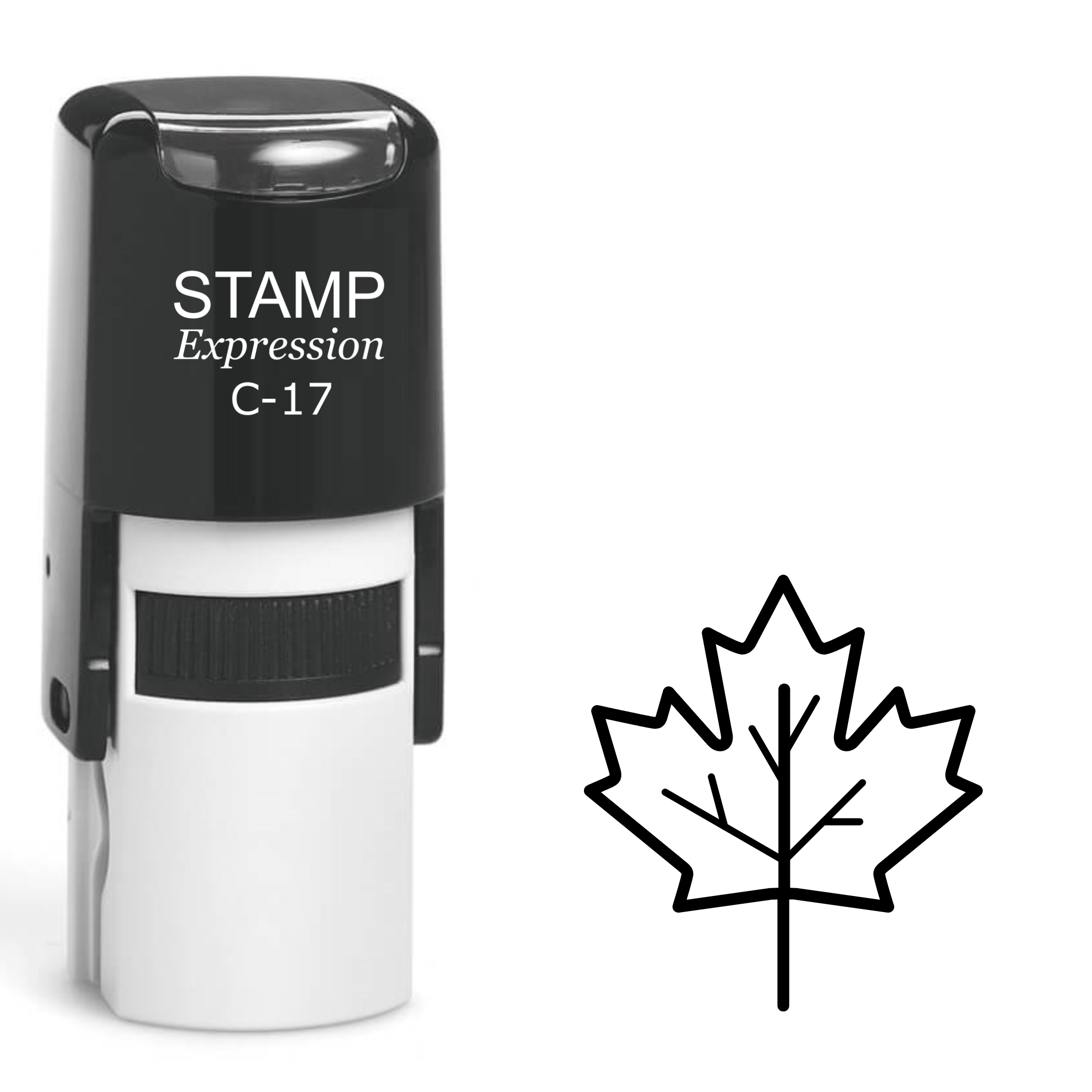 One maple leaf outline Self Inking Rubber Stamp (SH-62830)