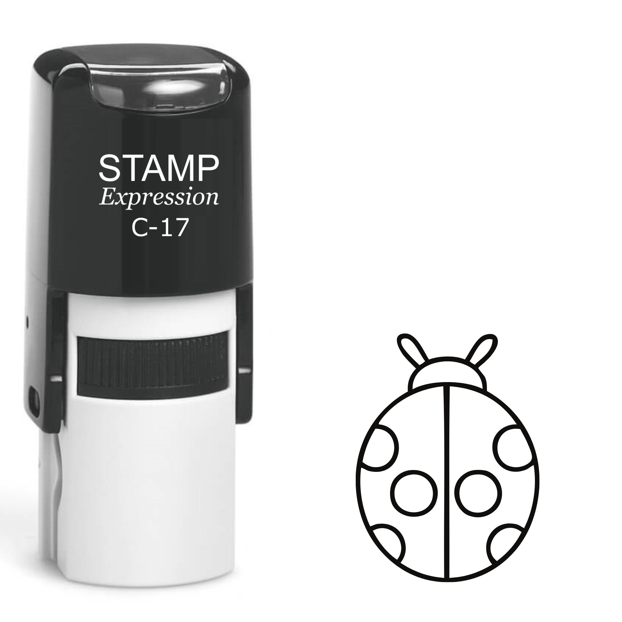 Ladybug outline Self Inking Rubber Stamp (SH-62832)