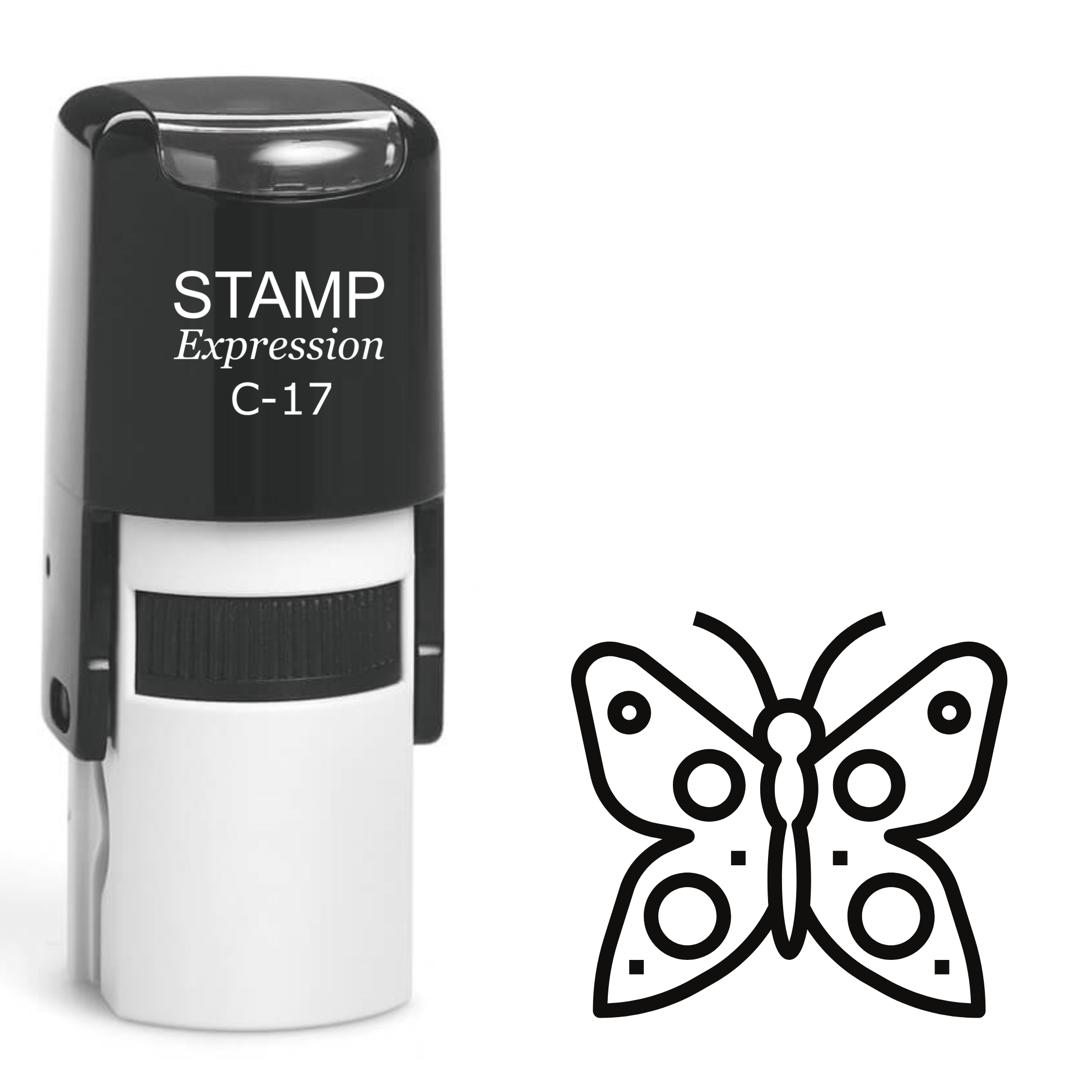 Beautiful butterfly outline Self Inking Rubber Stamp (SH-62838)