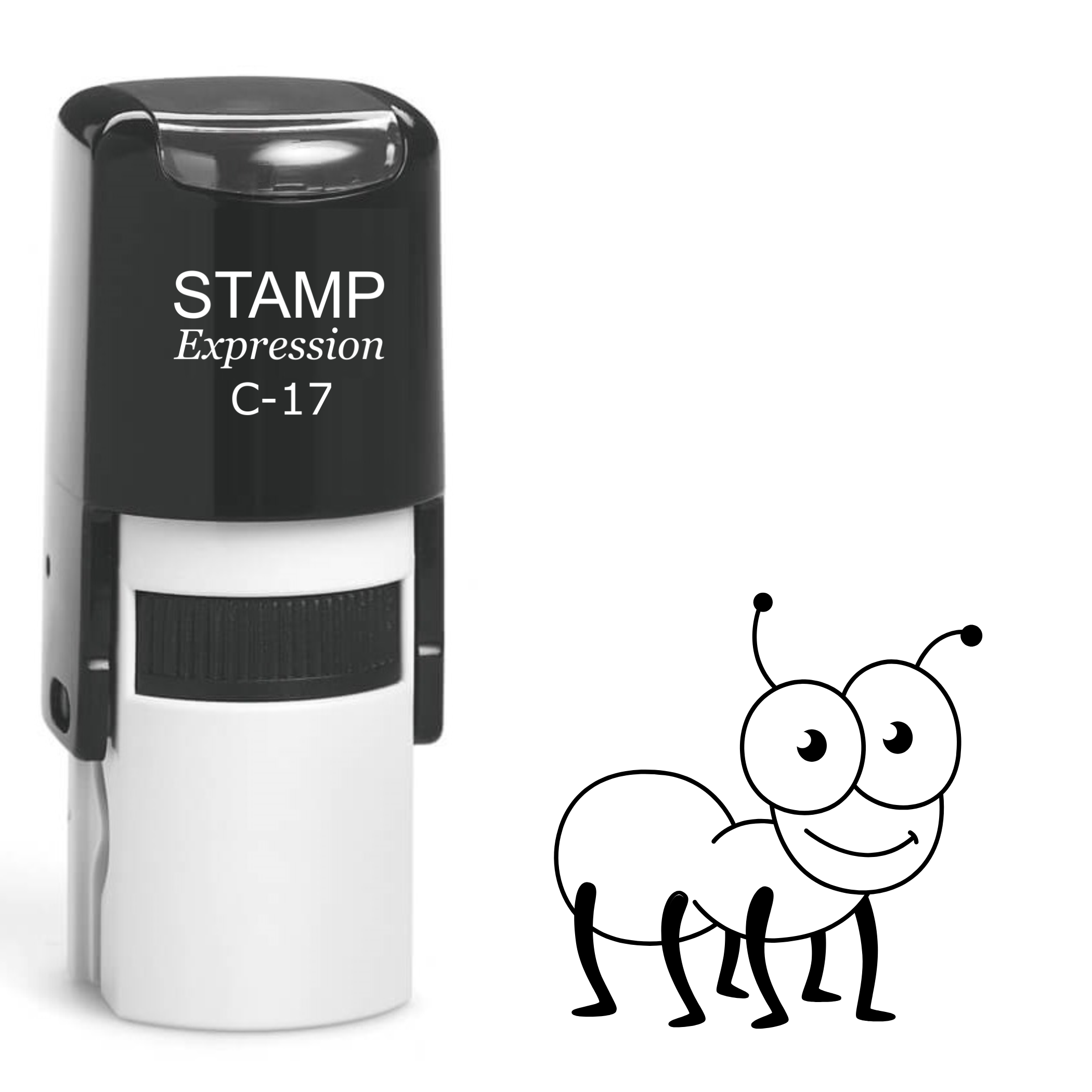 Cute baby ant with huge eyes Self Inking Rubber Stamp (SH-62845)