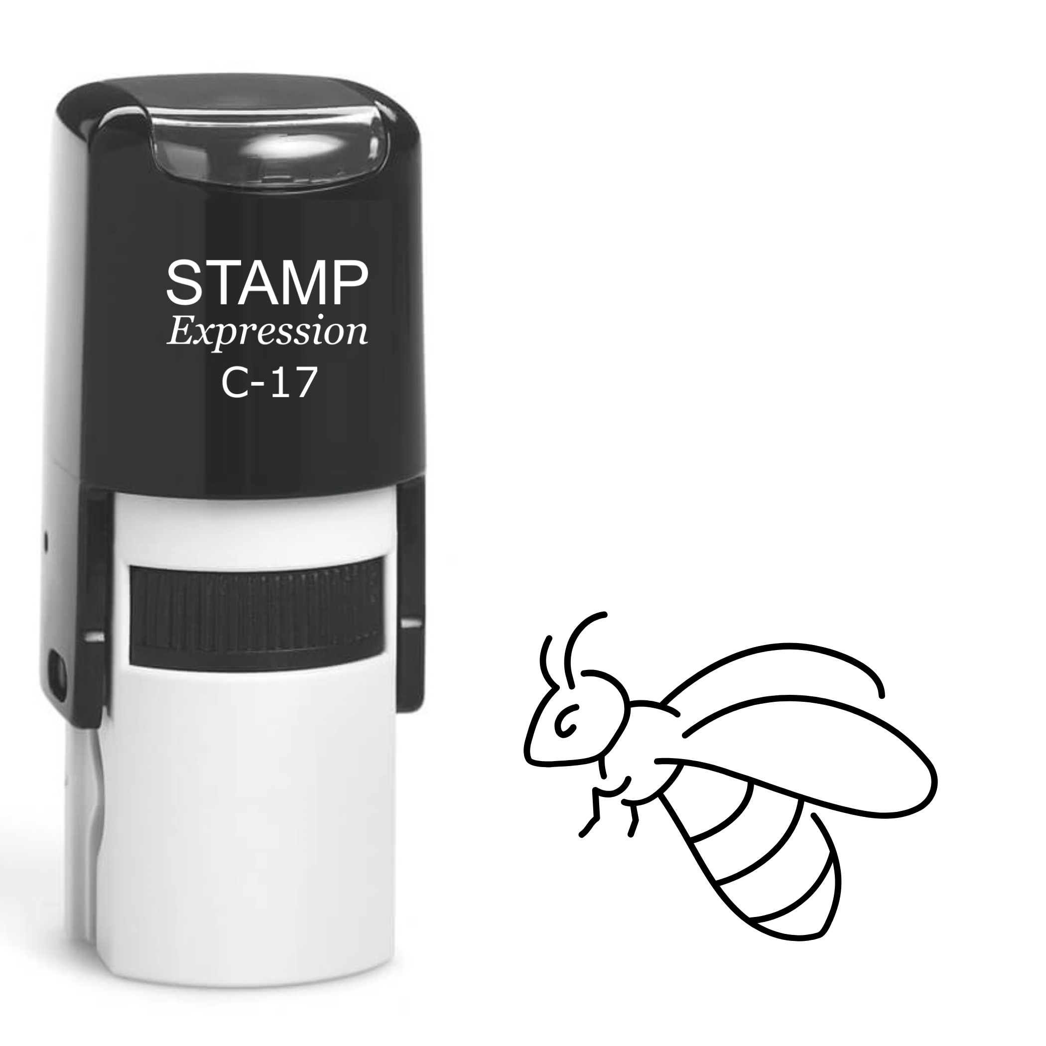 Wasp outline Self Inking Rubber Stamp (SH-62849)
