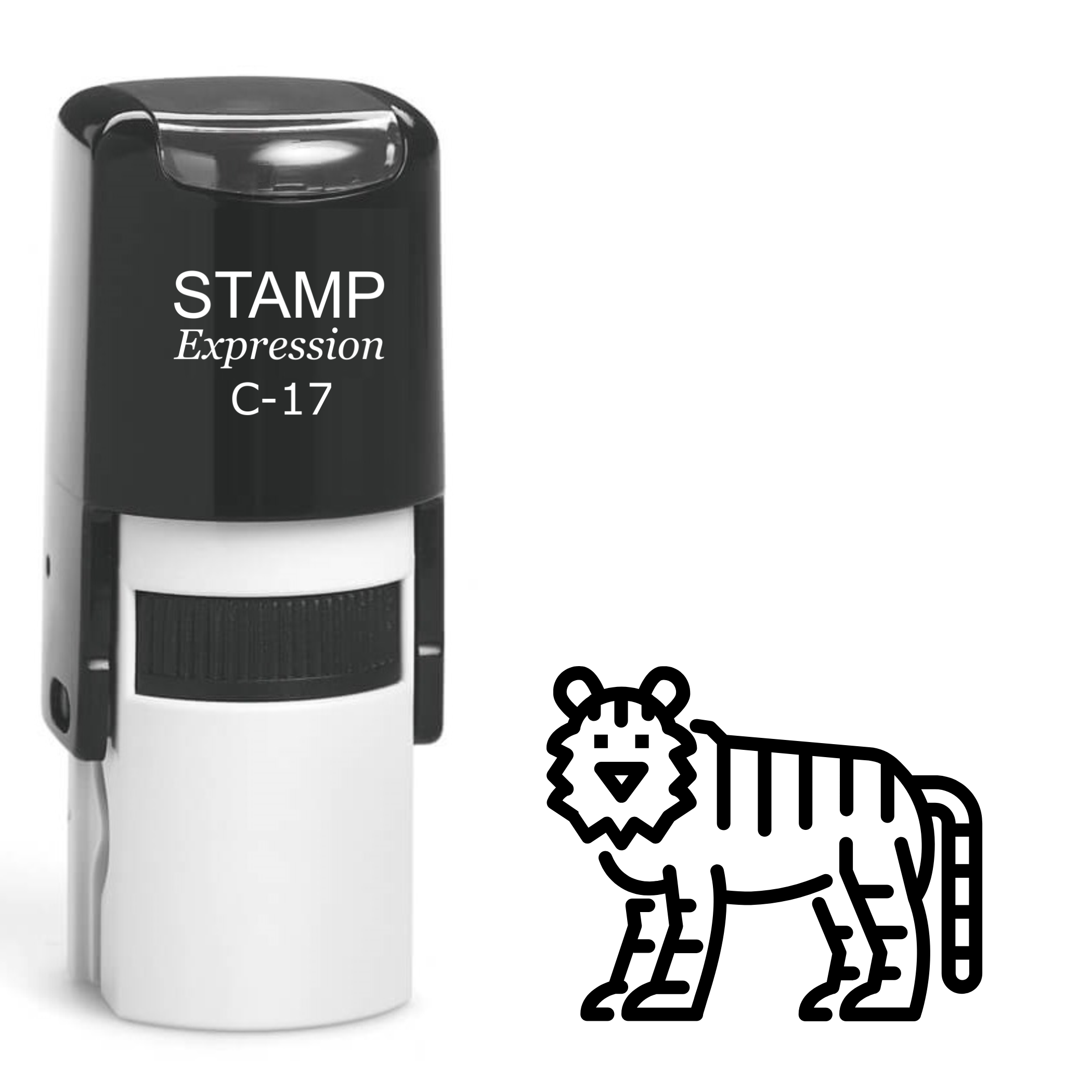 Tiger outline Self Inking Rubber Stamp (SH-62851)