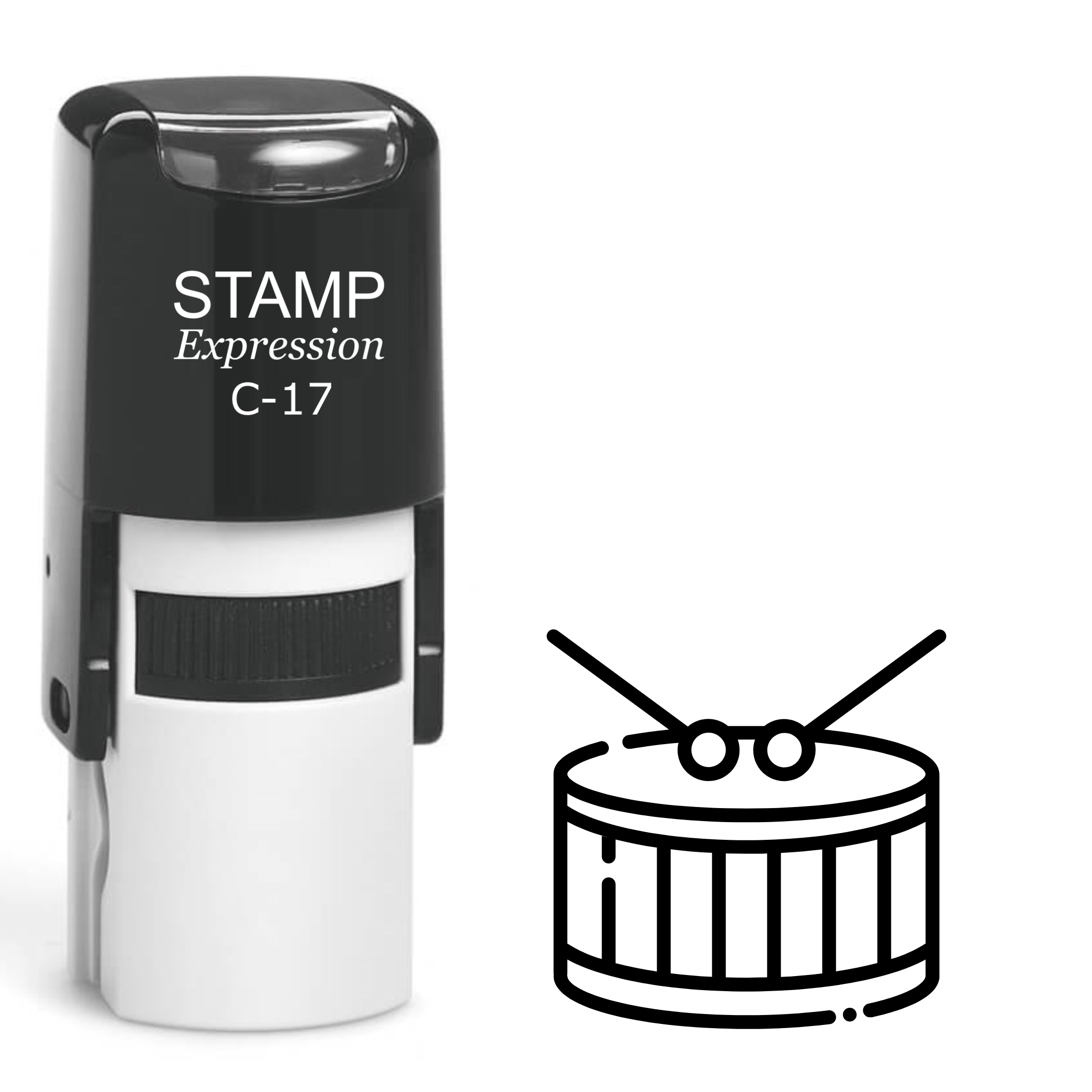 Drums Self Inking Rubber Stamp (SH-62908)