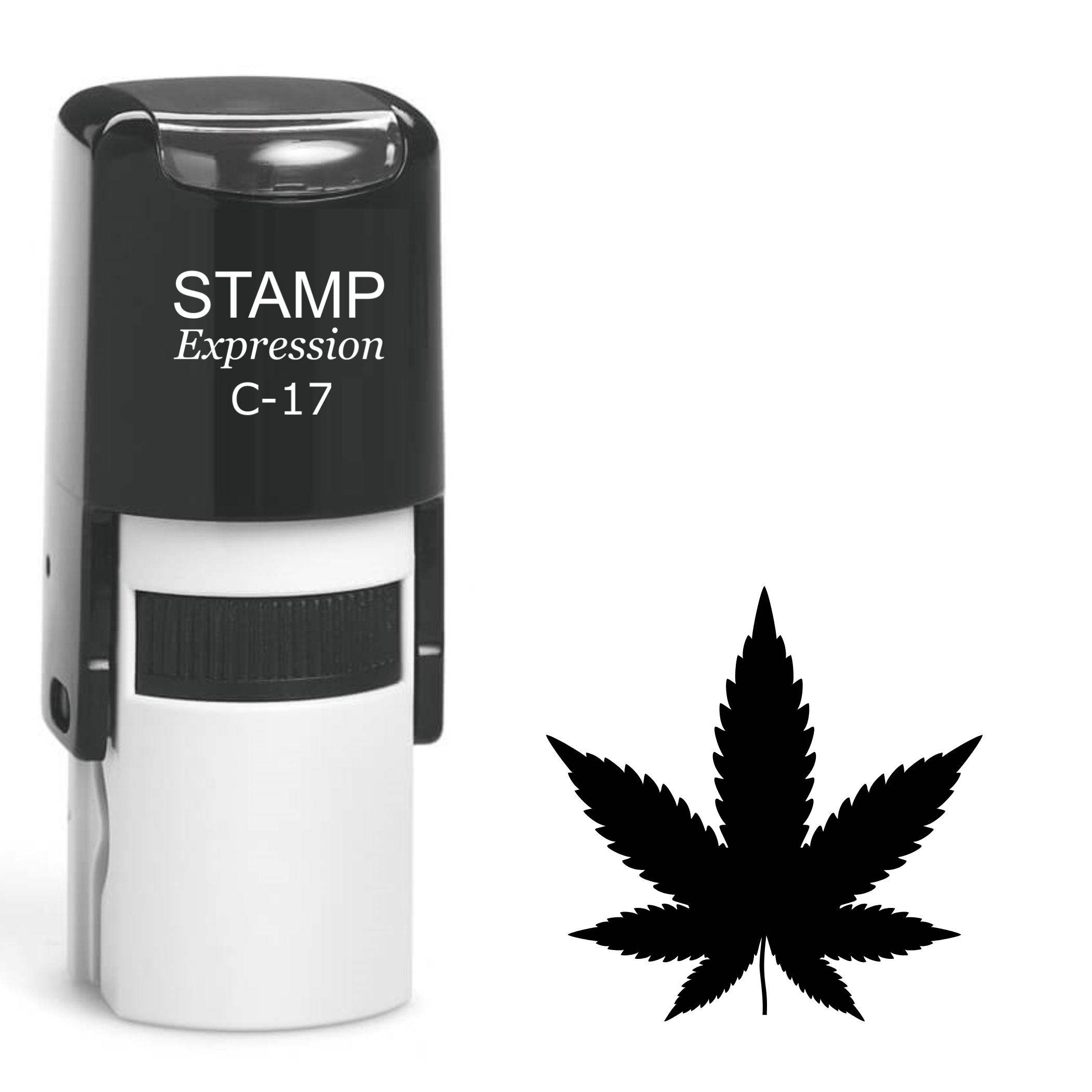 Marijuana leaf weed Self Inking Rubber Stamp (SH-62954)