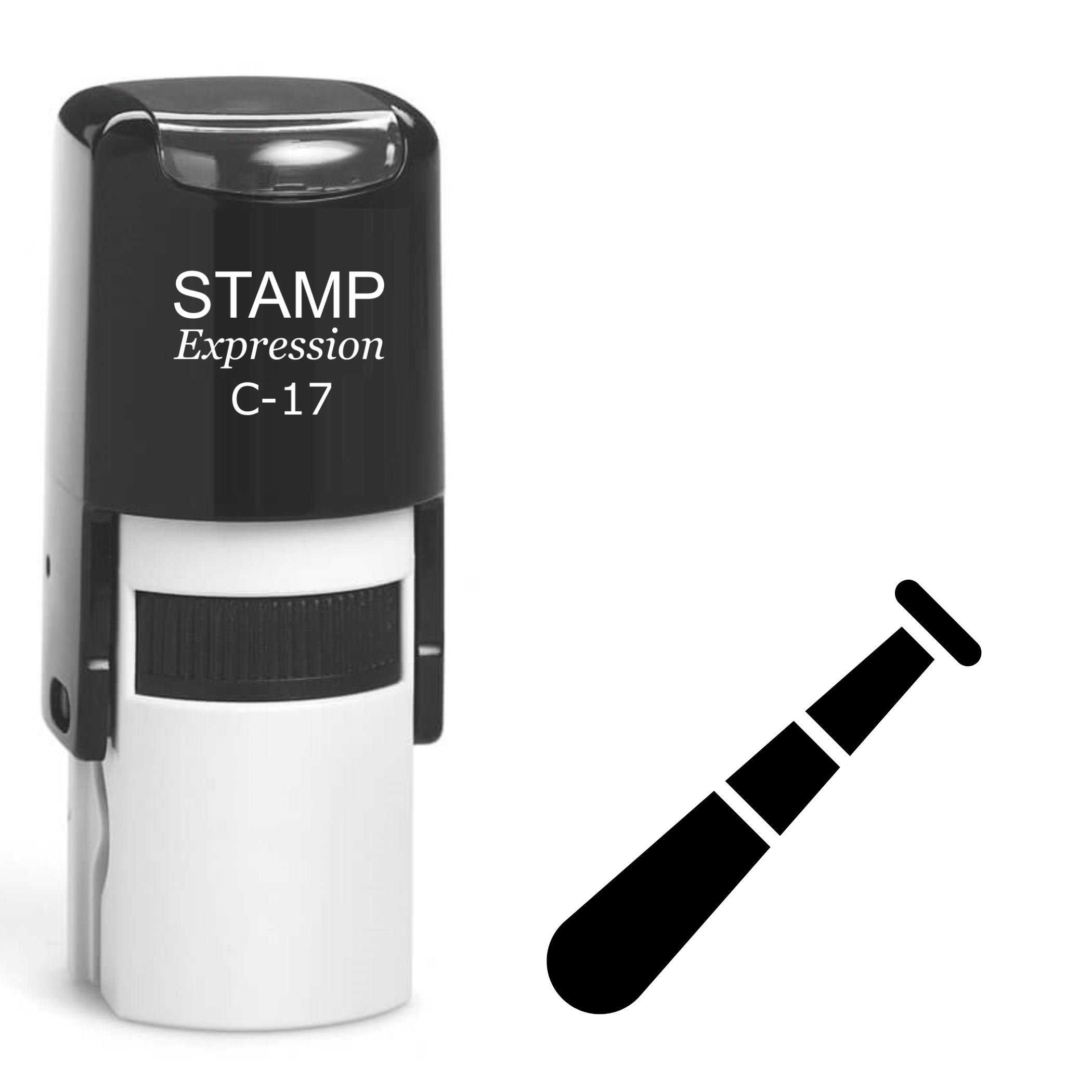 Baseball bat sports Self Inking Rubber Stamp (SH-62971)