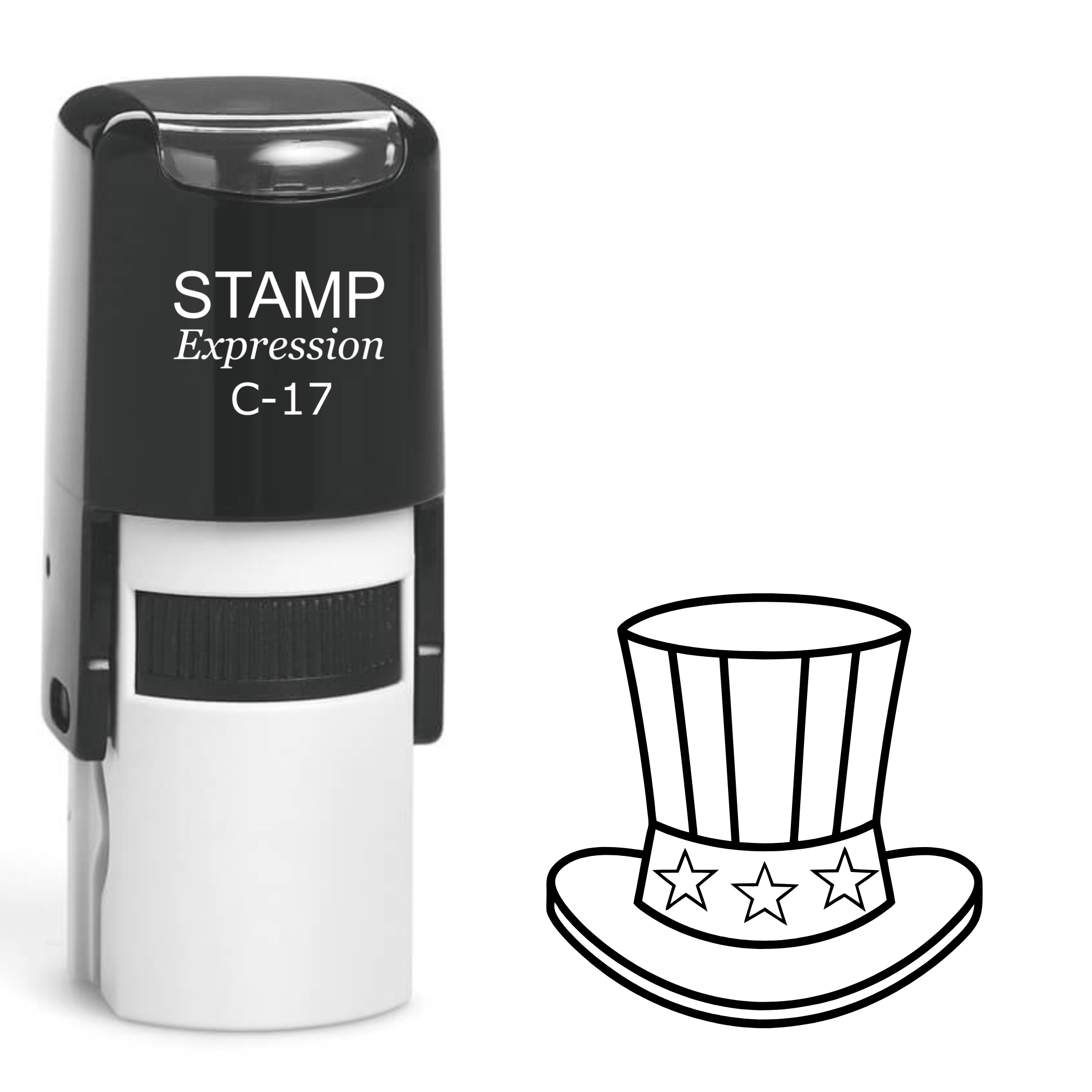 Uncle Sam hat Self Inking Rubber Stamp (SH-62993)