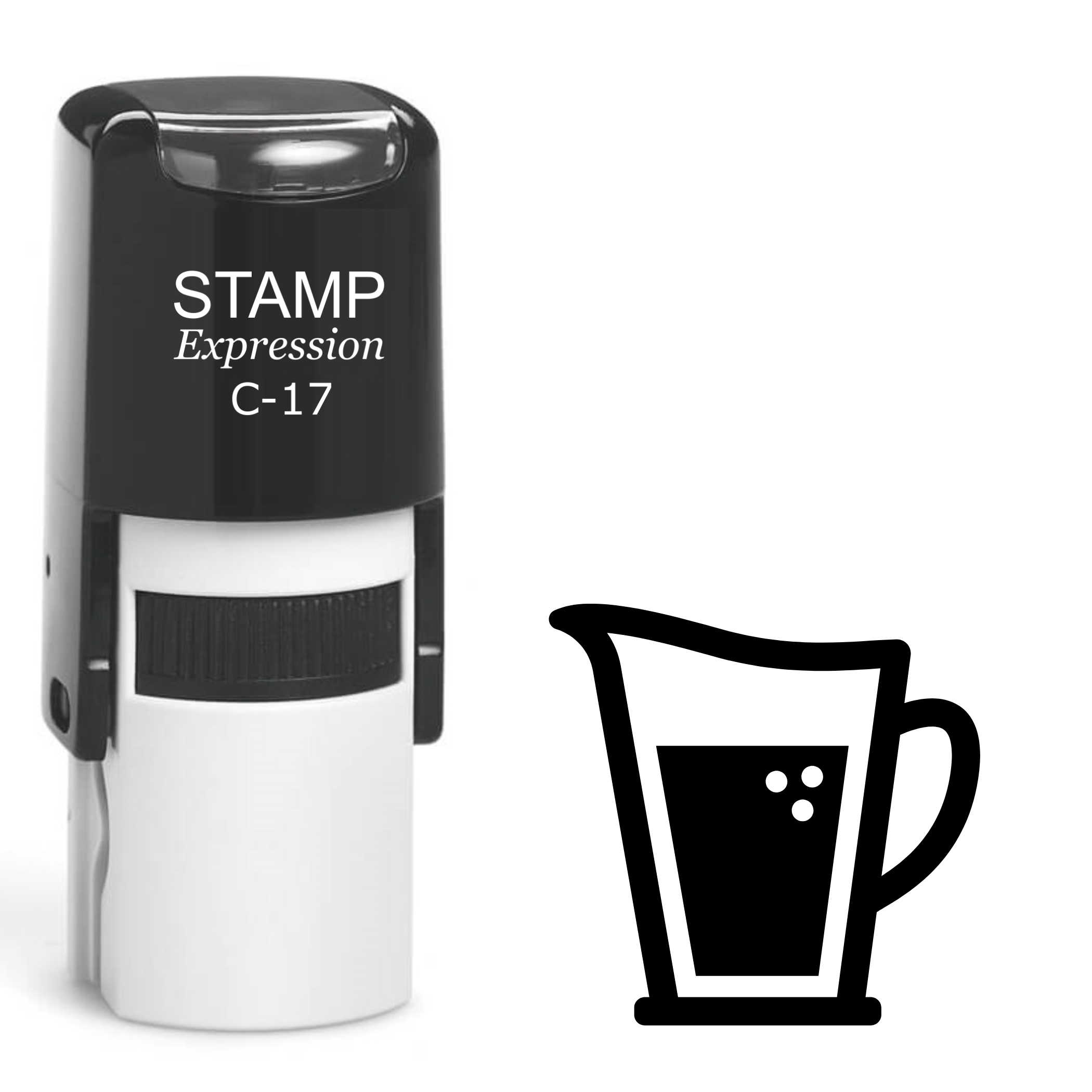 Pitcher with drink Self Inking Rubber Stamp (SH-63002)