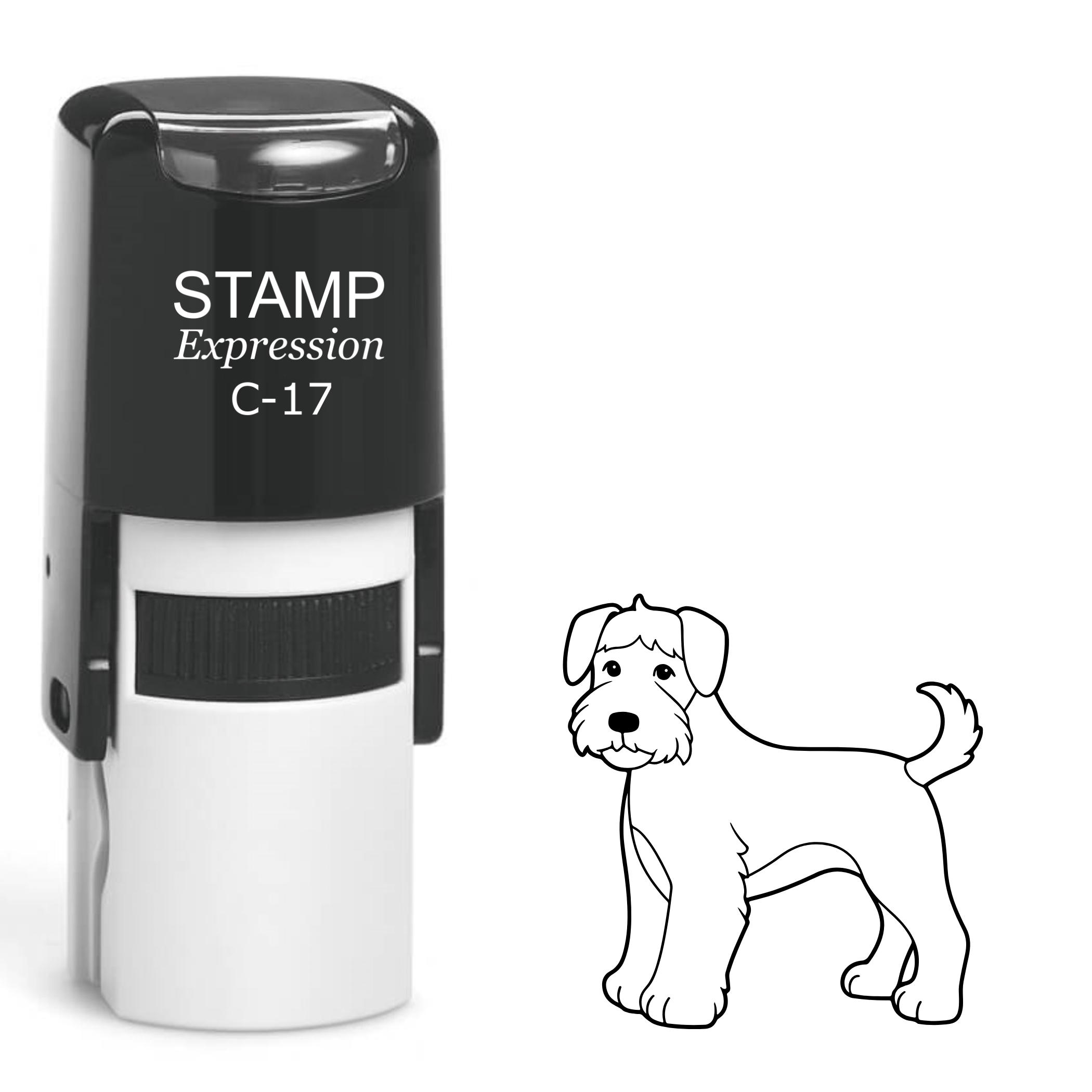 Schnauzer Self Inking Rubber Stamp (SH-63016)