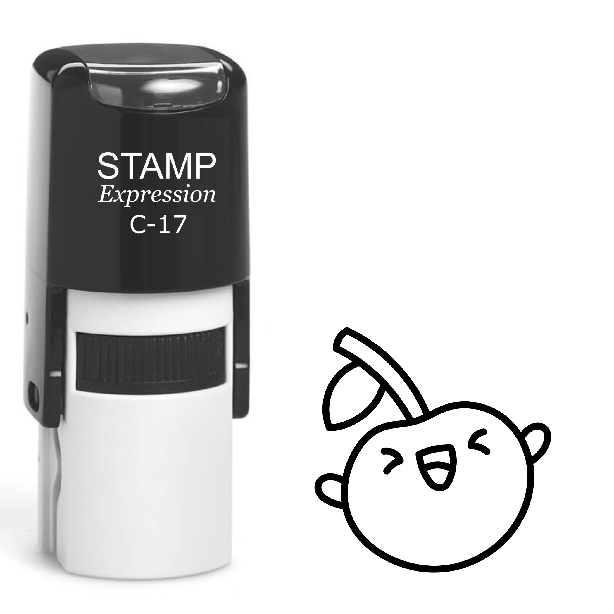 Cool singing cherry Self Inking Rubber Stamp (SH-63039)