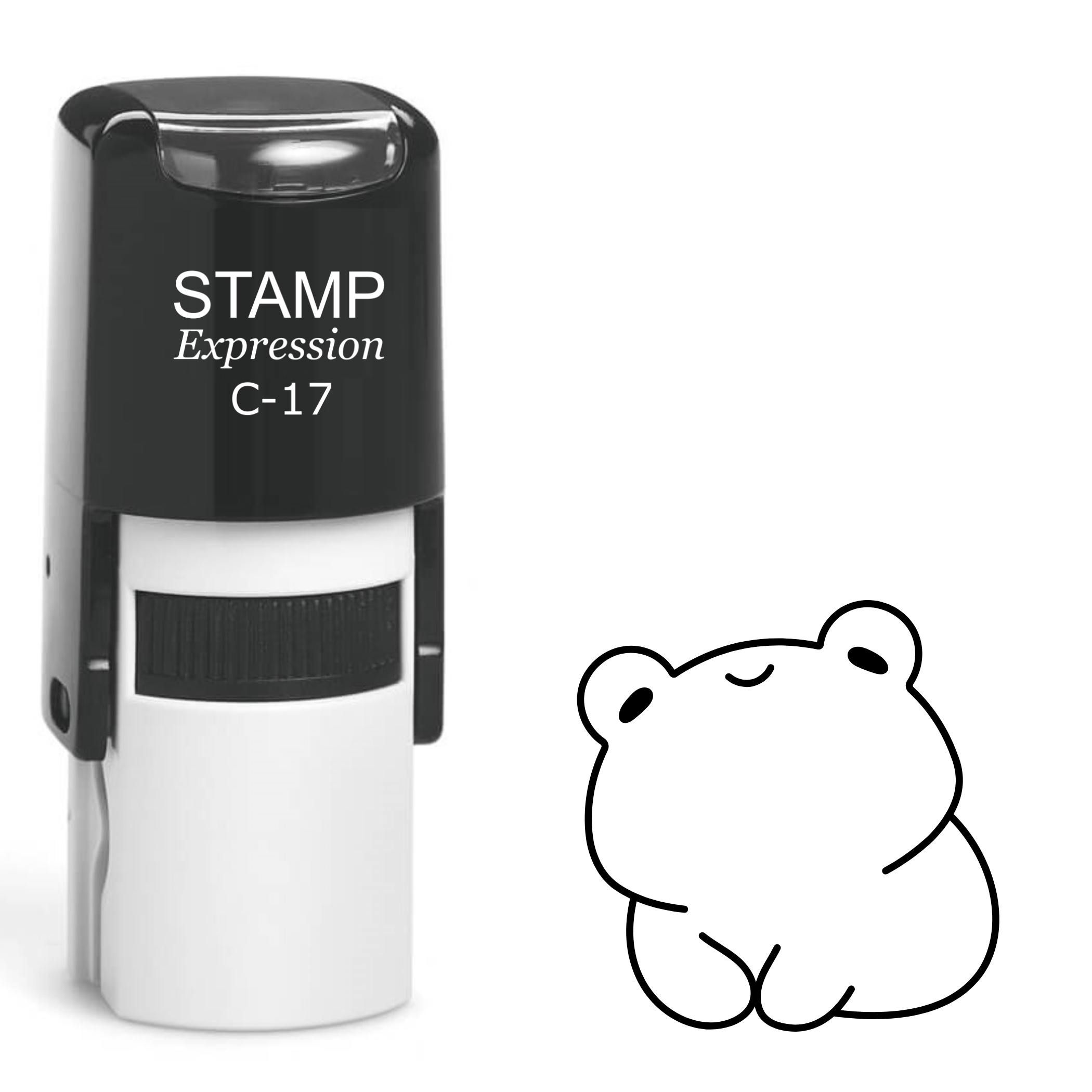 Kawaii cute frog Self Inking Rubber Stamp (SH-63043)
